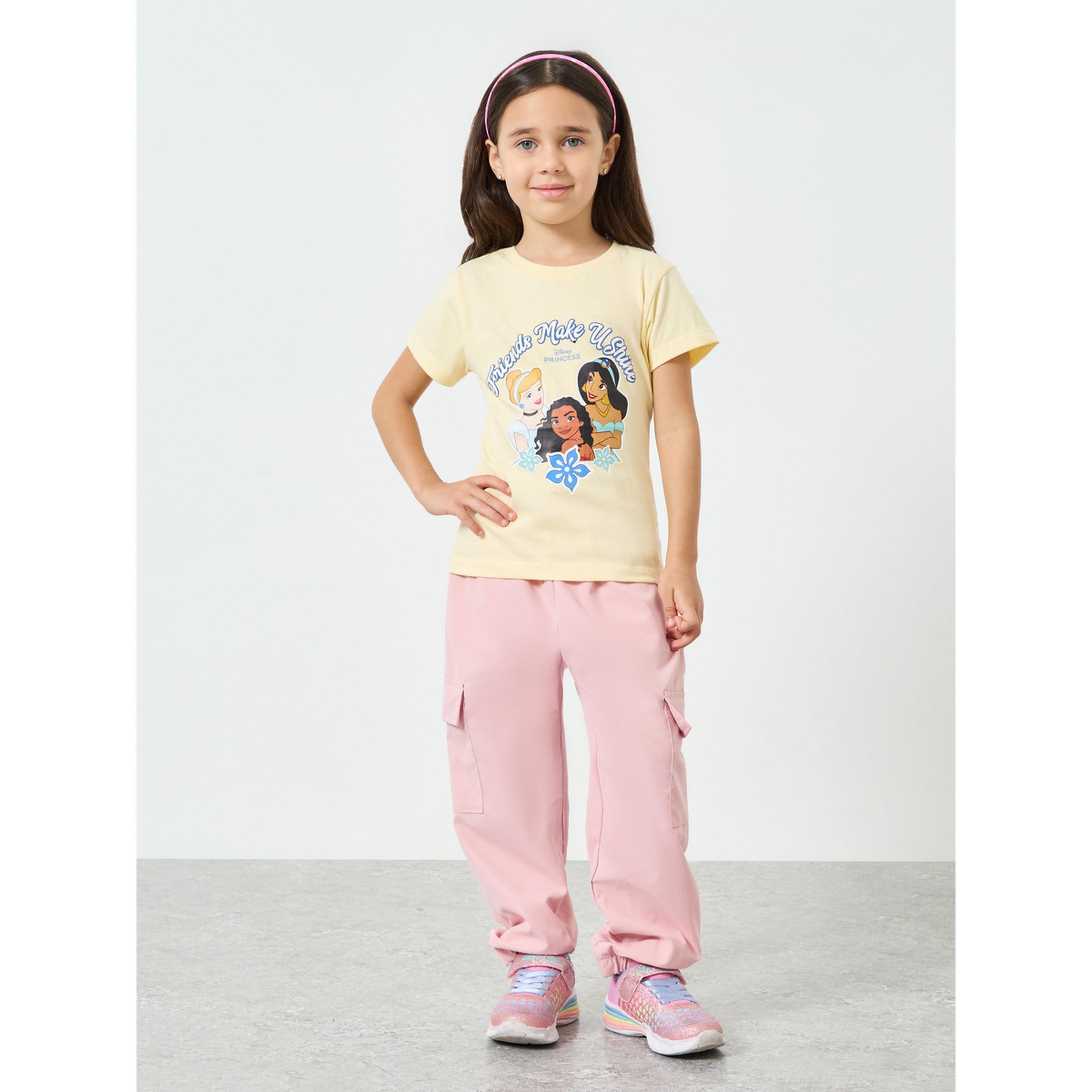 تيشيرت قطن بطبعة أميرة ديزني-girls-clothing-tshirts-image-2