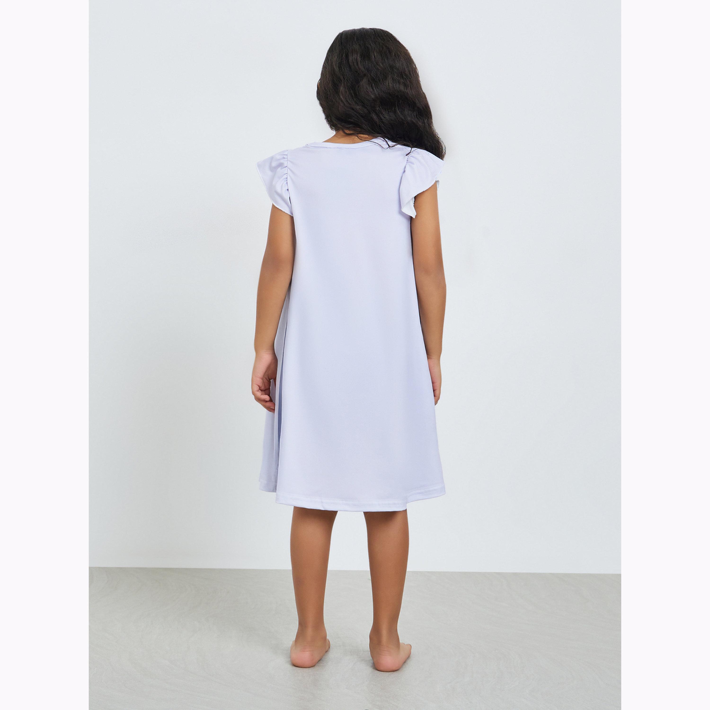 طقم من 2 قميص نوم بطبعات فراشة للبنات-girls-clothing-nightwear-image-5