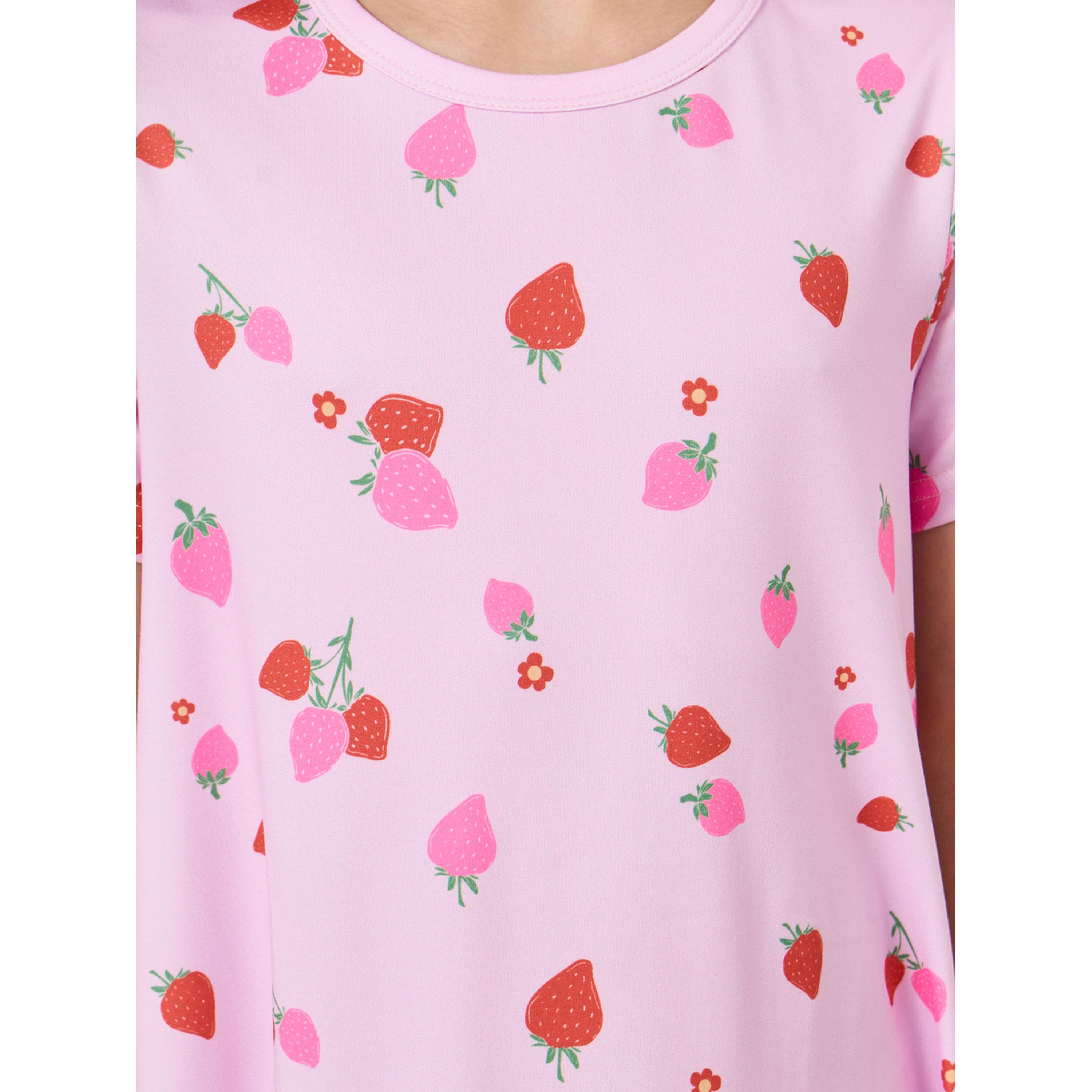 طقم من قميصي نوم وطبعة فراولة للبنات المراهقات-girls-clothing-nightwear-image-4