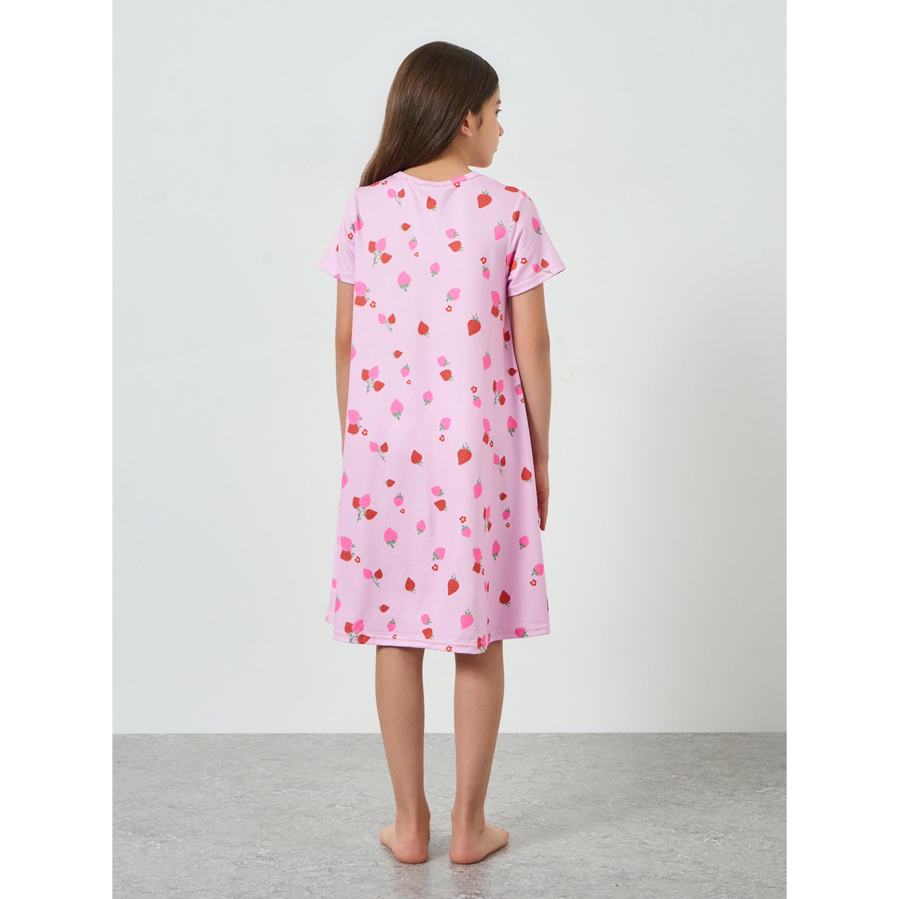 طقم من قميصي نوم وطبعة فراولة للبنات المراهقات-girls-clothing-nightwear-image-5