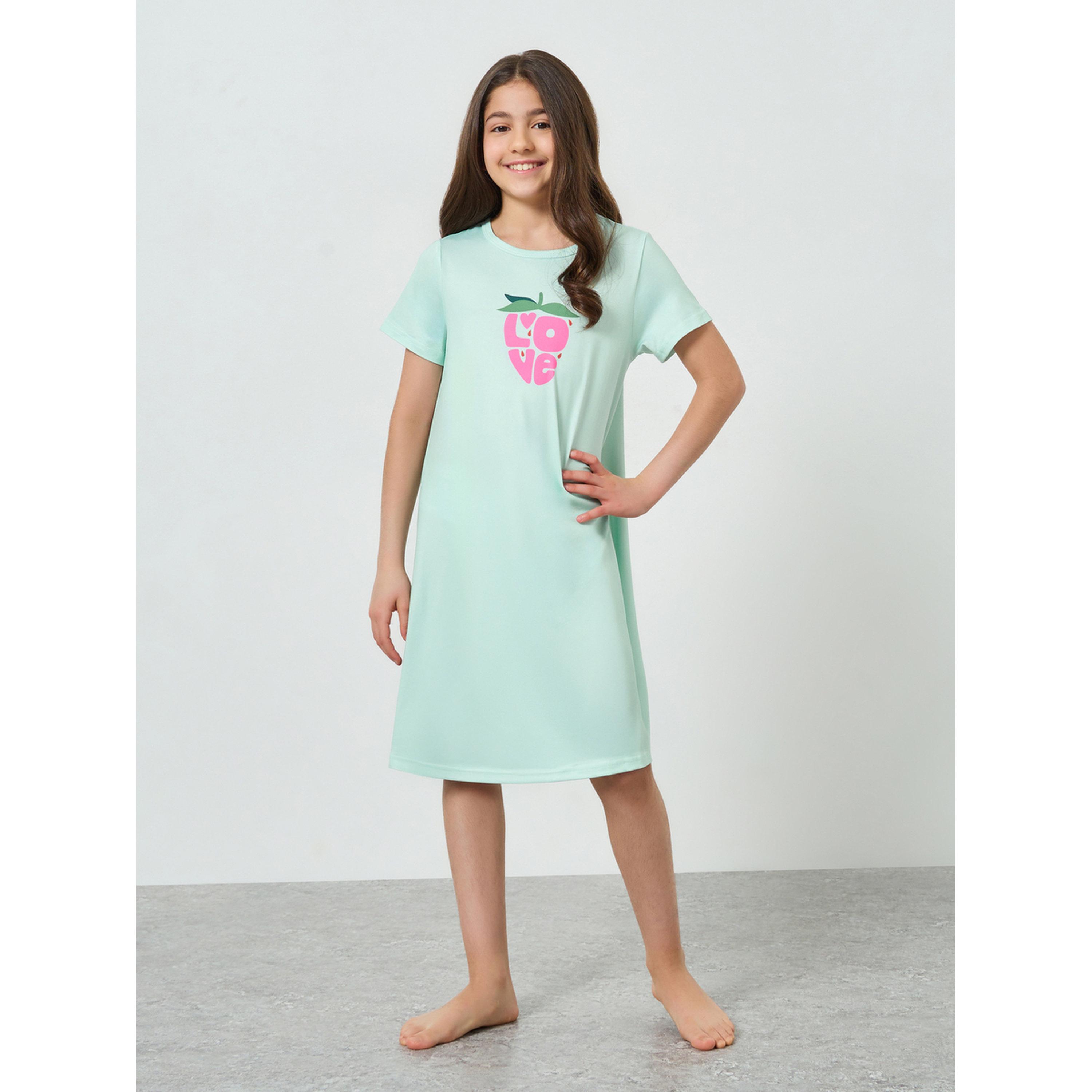 طقم من قميصي نوم وطبعة فراولة للبنات المراهقات-girls-clothing-nightwear-image-6