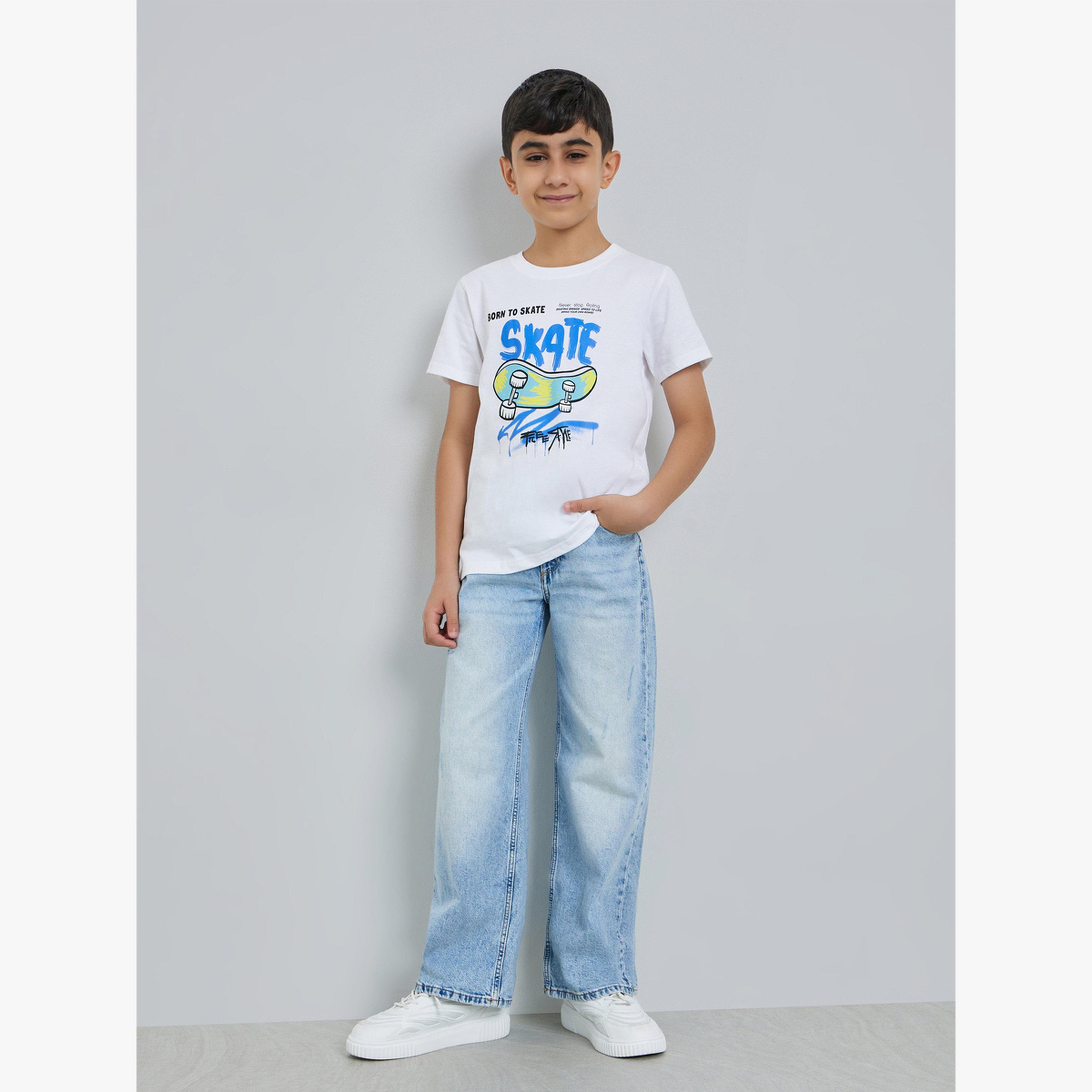 Styli Boys Graphic Print Short Sleeves Cotton T-Shirt-boys-clothing-tshirtsandpolos-image-2