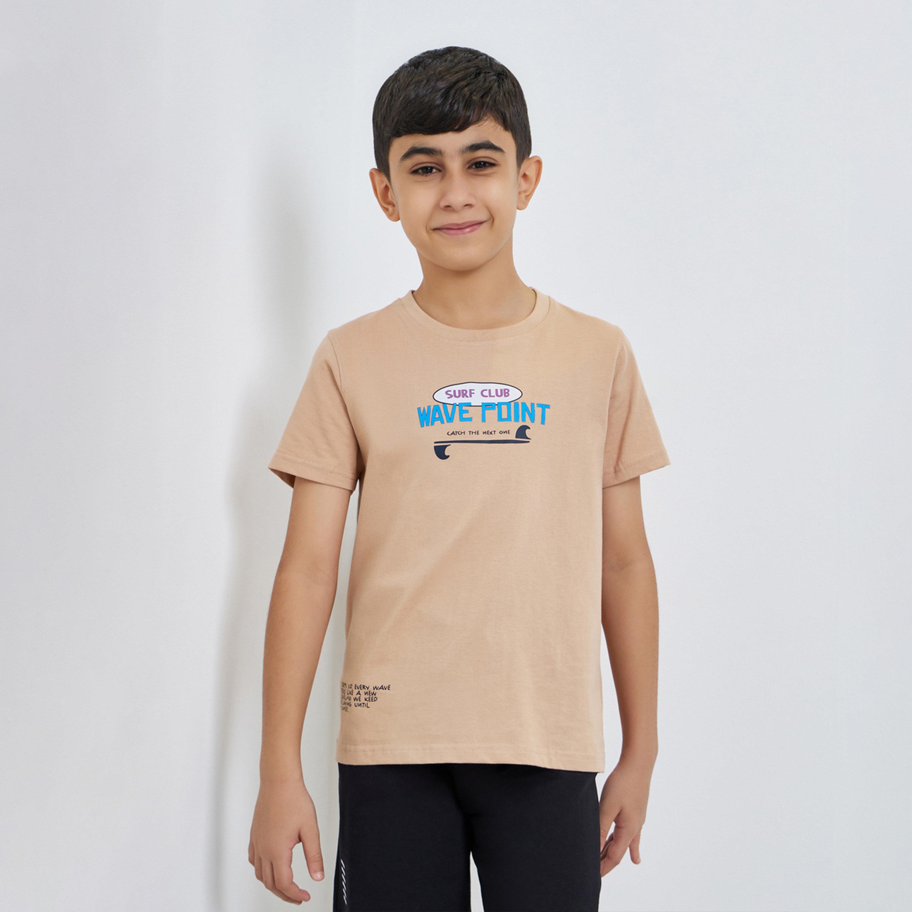 Styli Teen Boys Graphic Print Cotton T-Shirt-boys-clothing-tshirtsandpolos-image-1