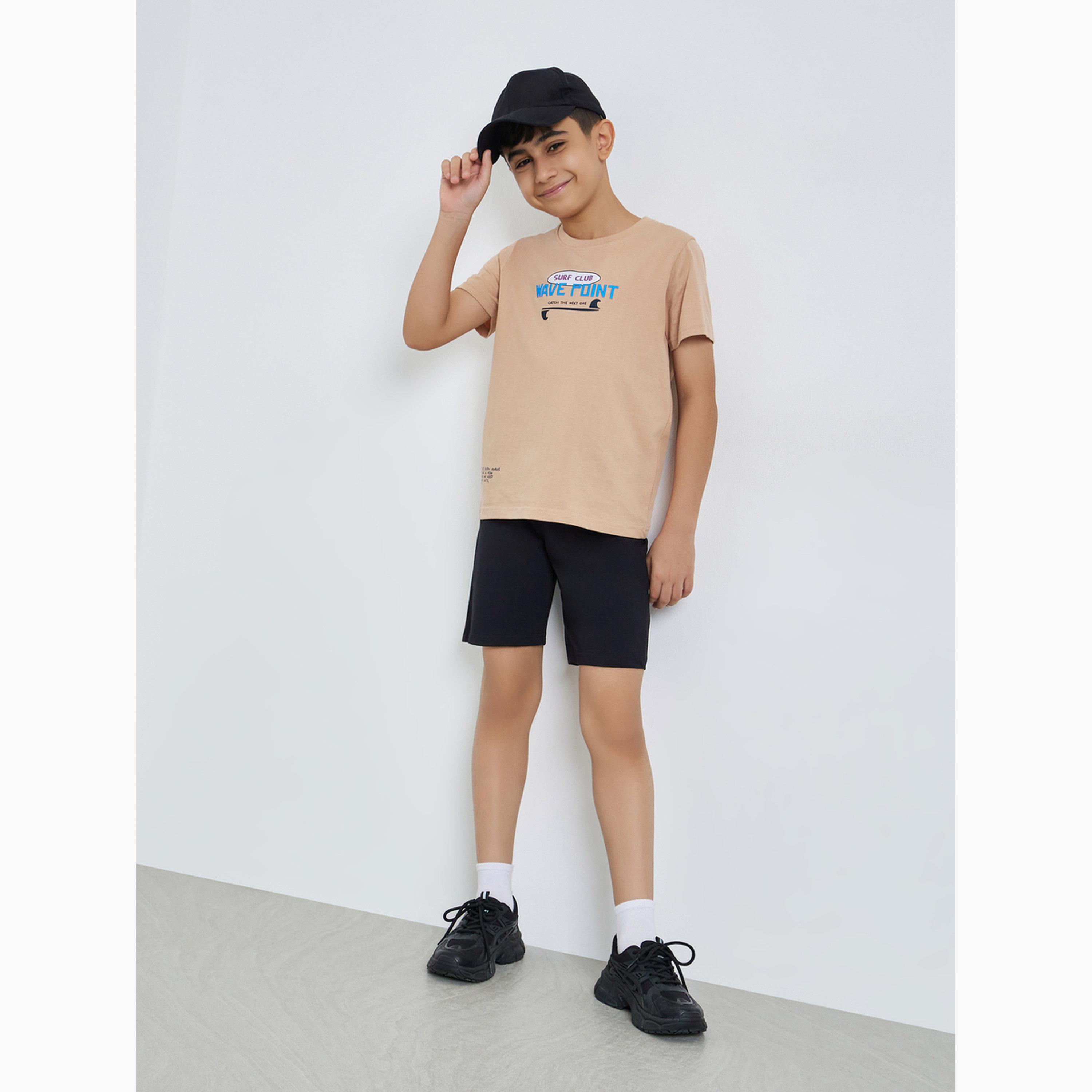 Styli Teen Boys Graphic Print Cotton T-Shirt-boys-clothing-tshirtsandpolos-image-2