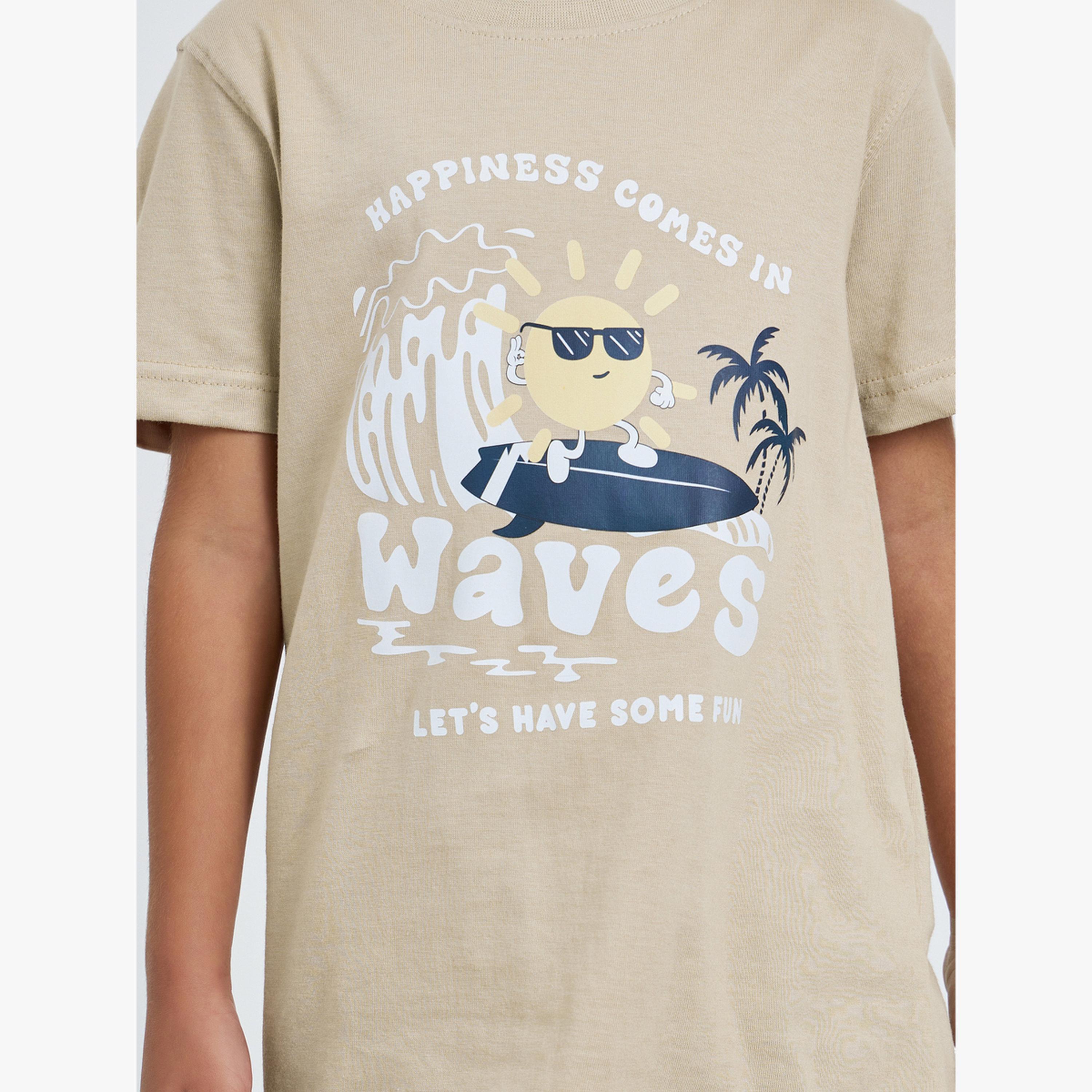 Styli Boys Graphic Print Short Sleeve Cotton T-Shirt-boys-clothing-tshirtsandpolos-image-4
