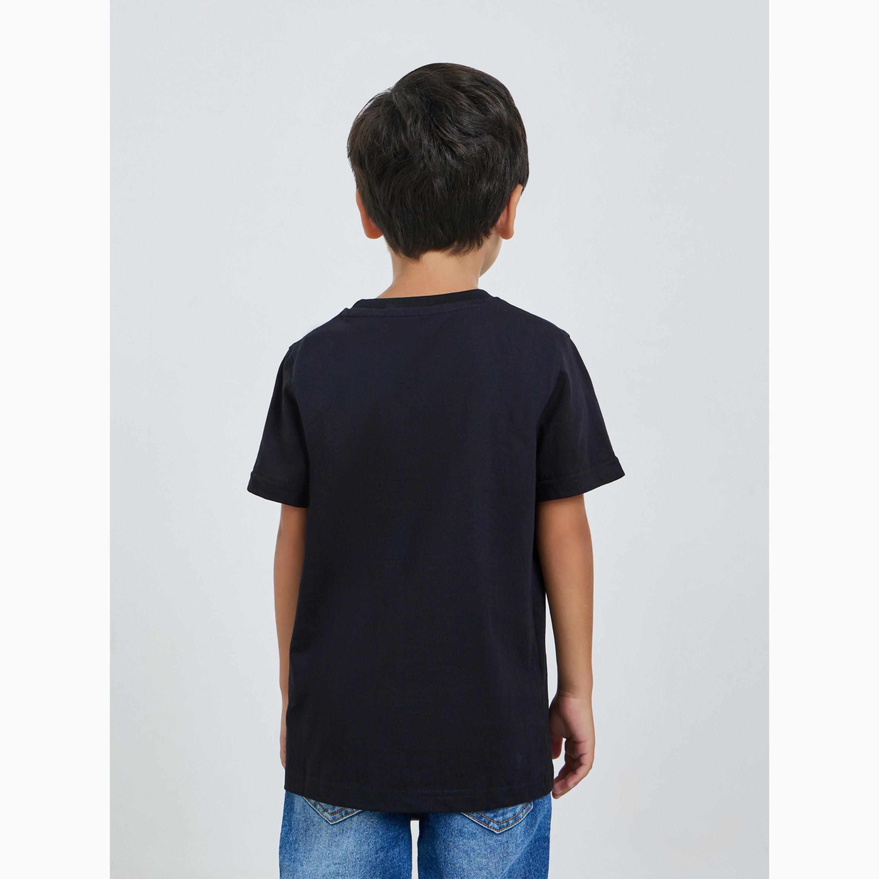Styli Boys Graphic Print Short Sleeve Cotton T-Shirt-boys-clothing-tshirtsandpolos-image-4