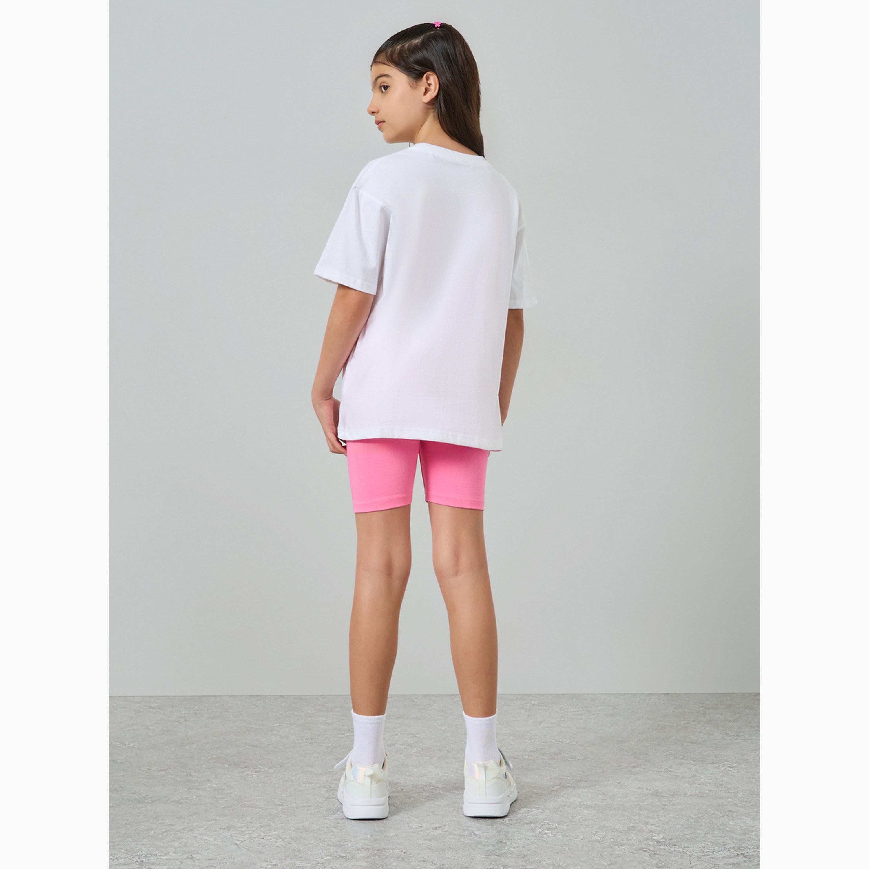 Styli Teen Girls Oversized T-Shirt and Cycling Shorts Set-girls-clothing-setsandcoords-image-5