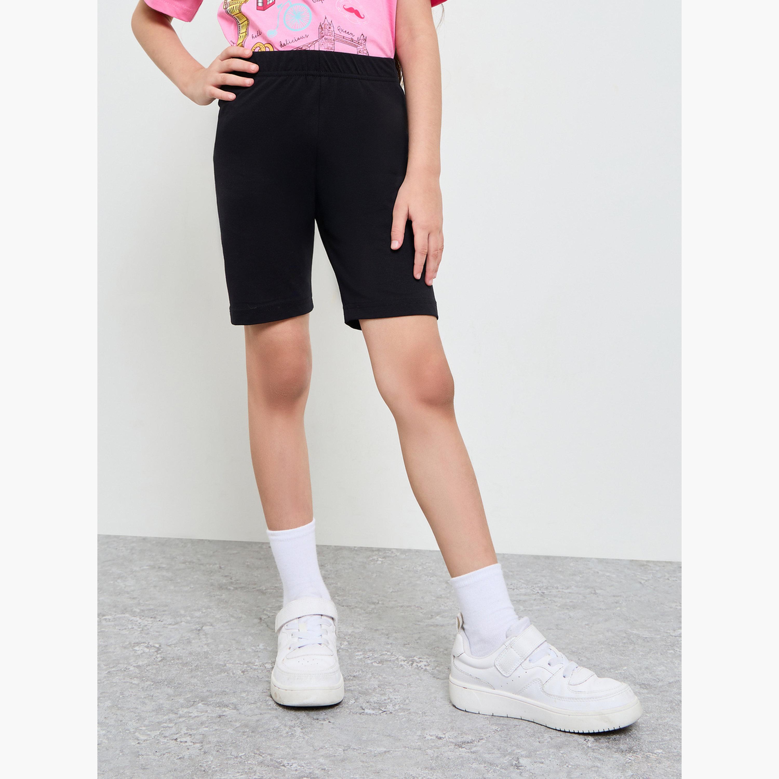 Styli Girls Oversized Printed T-Shirt and Cycling Shorts Set-girls-clothing-setsandcoords-image-5
