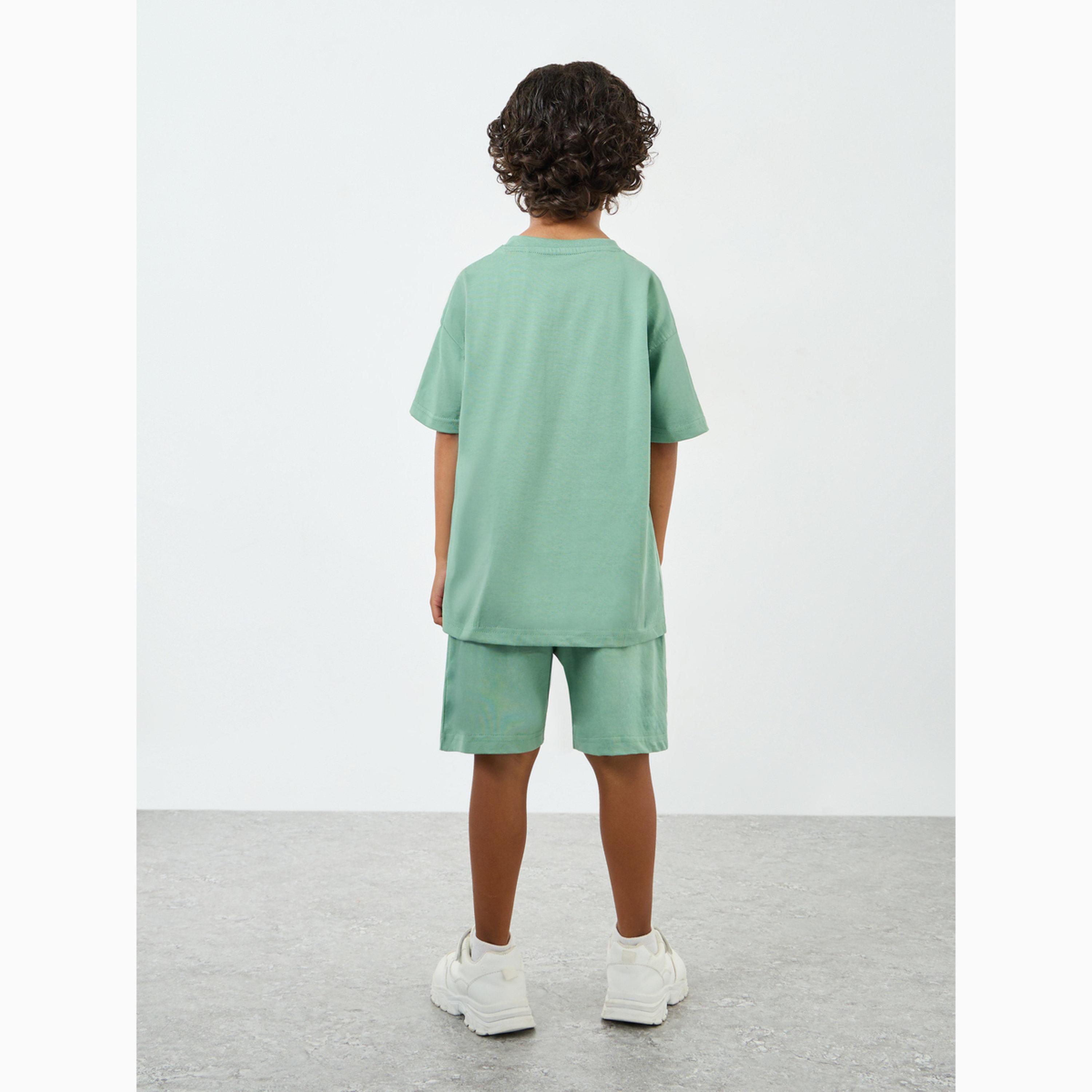 Styli Boys Printed Oversized T-Shirt and Shorts Set-boys-clothing-setsandcoords-image-5