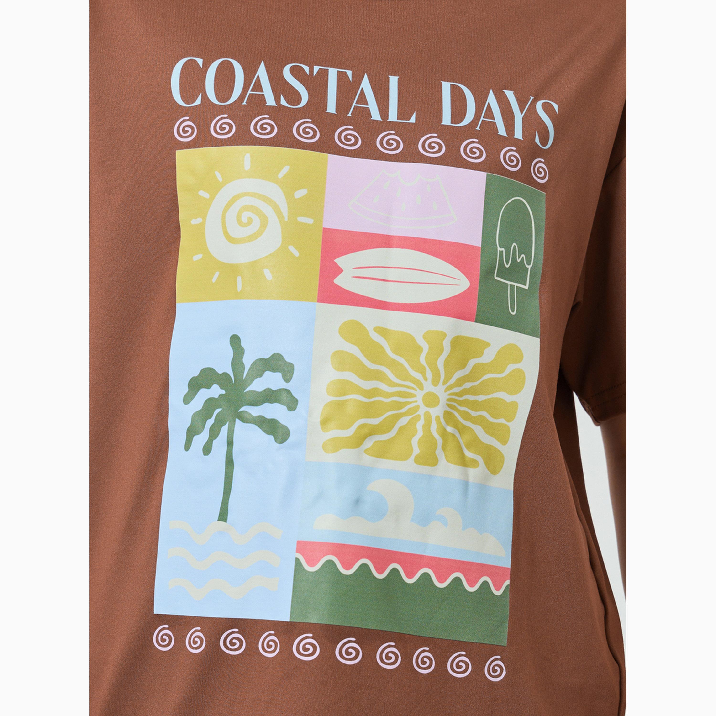 Styli Girls Graphic Print Oversized T-Shirt-girls-clothing-tshirts-image-3
