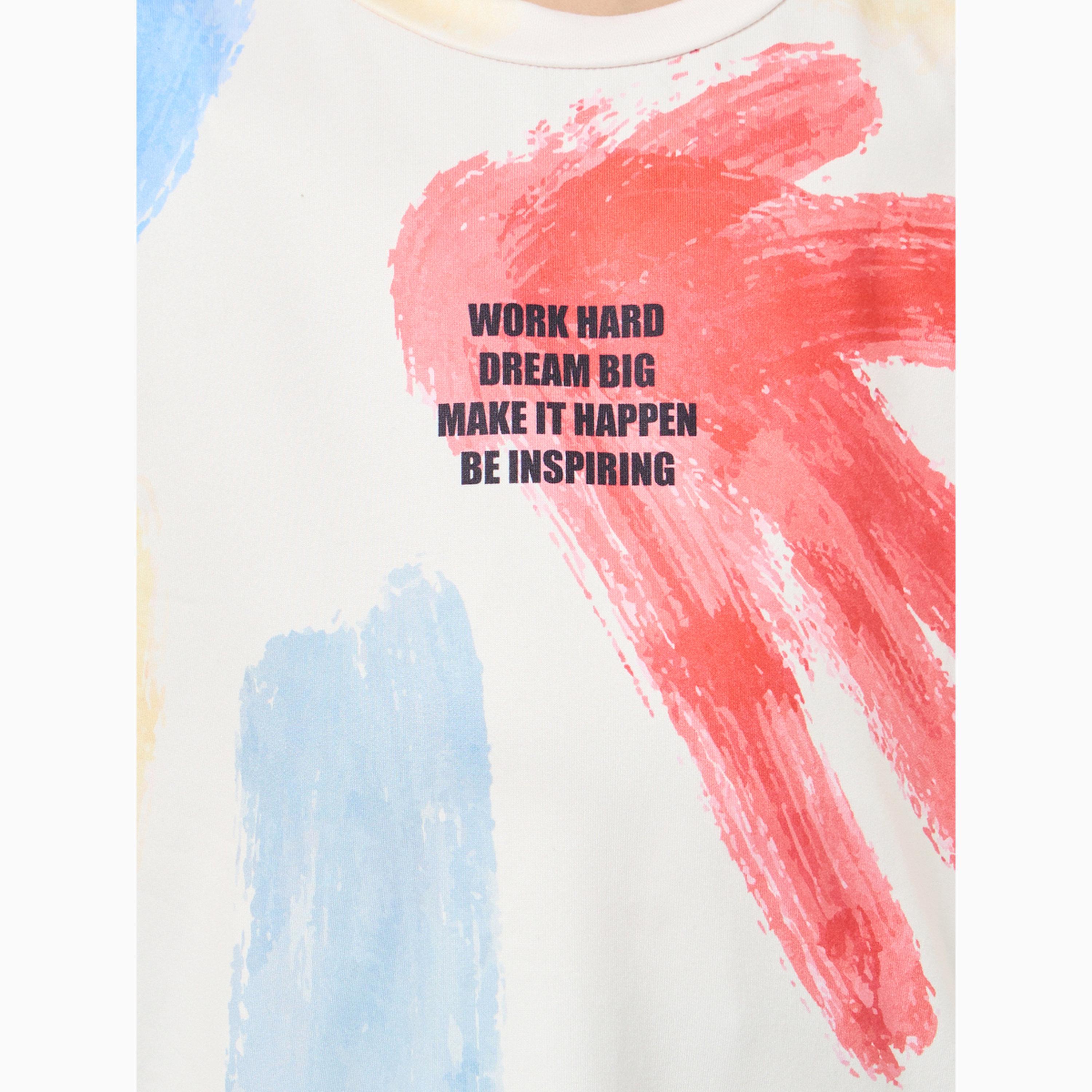 Styli Boys Slogan Print Oversized T-Shirt-boys-clothing-tshirtsandpolos-image-5