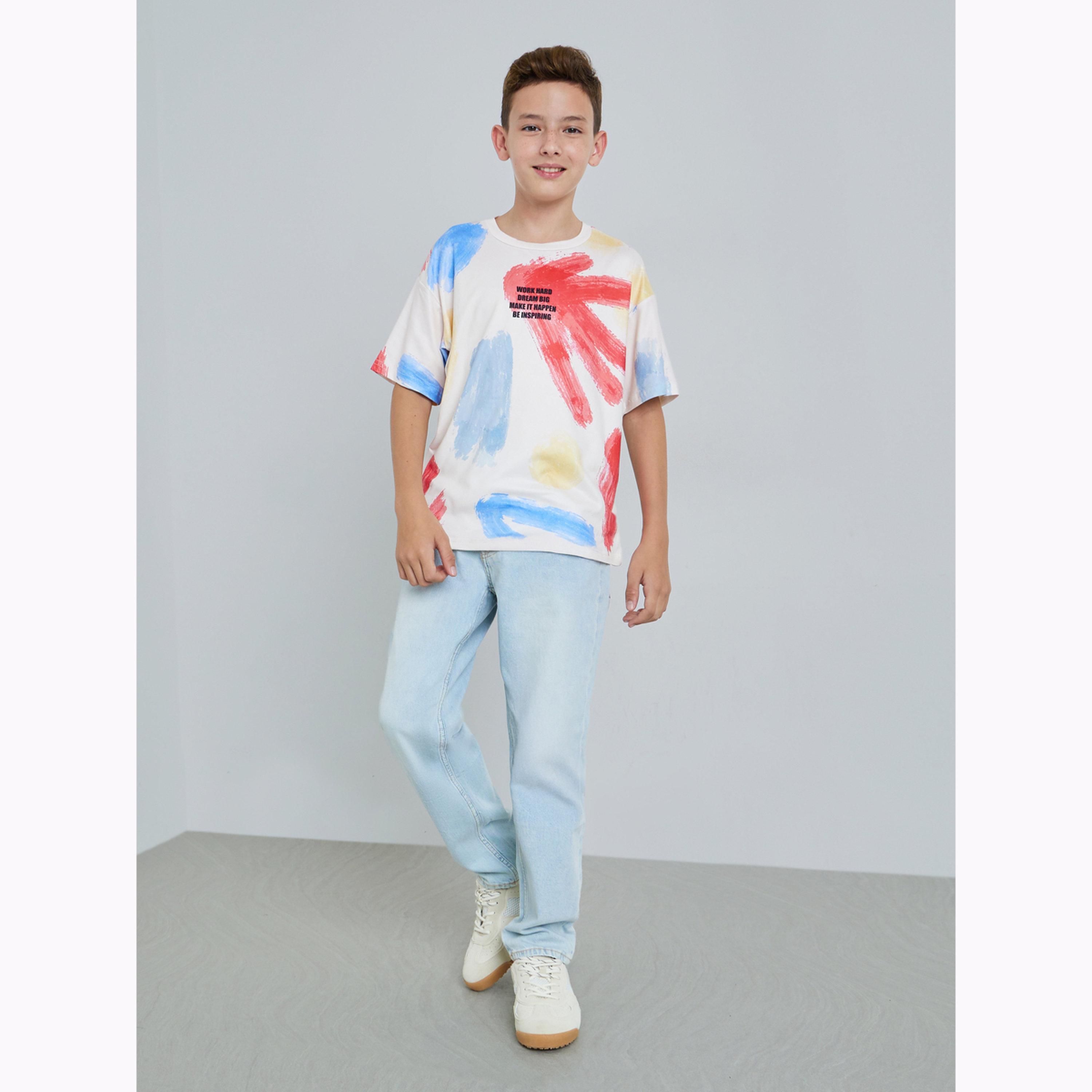 Styli Teen Boys Printed Oversized T-Shirt-boys-clothing-tshirtsandpolos-image-2