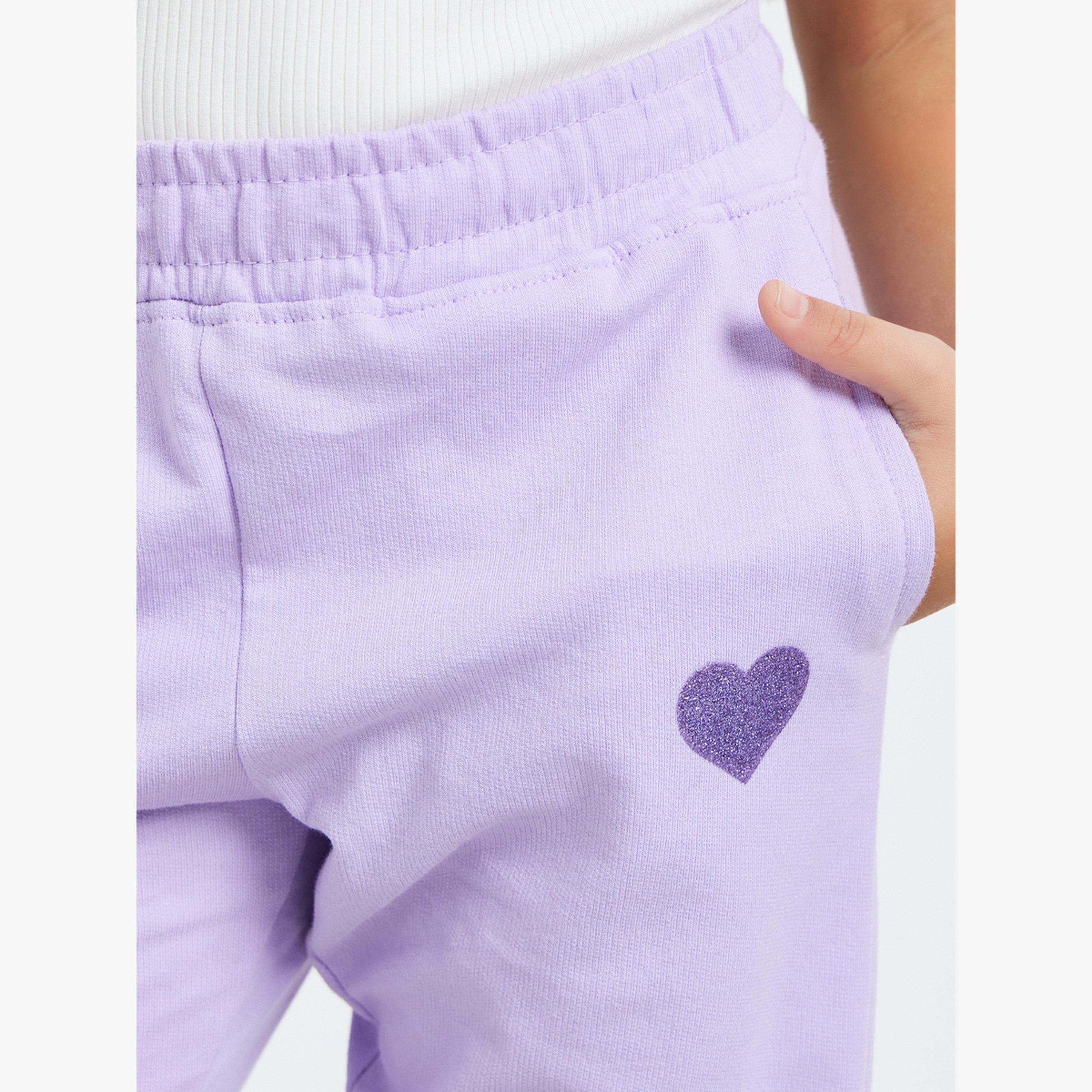 جوغر قطن بتفاصيل قلب للبنات-girls-clothing-bottoms-joggersandtrackpants-image-3