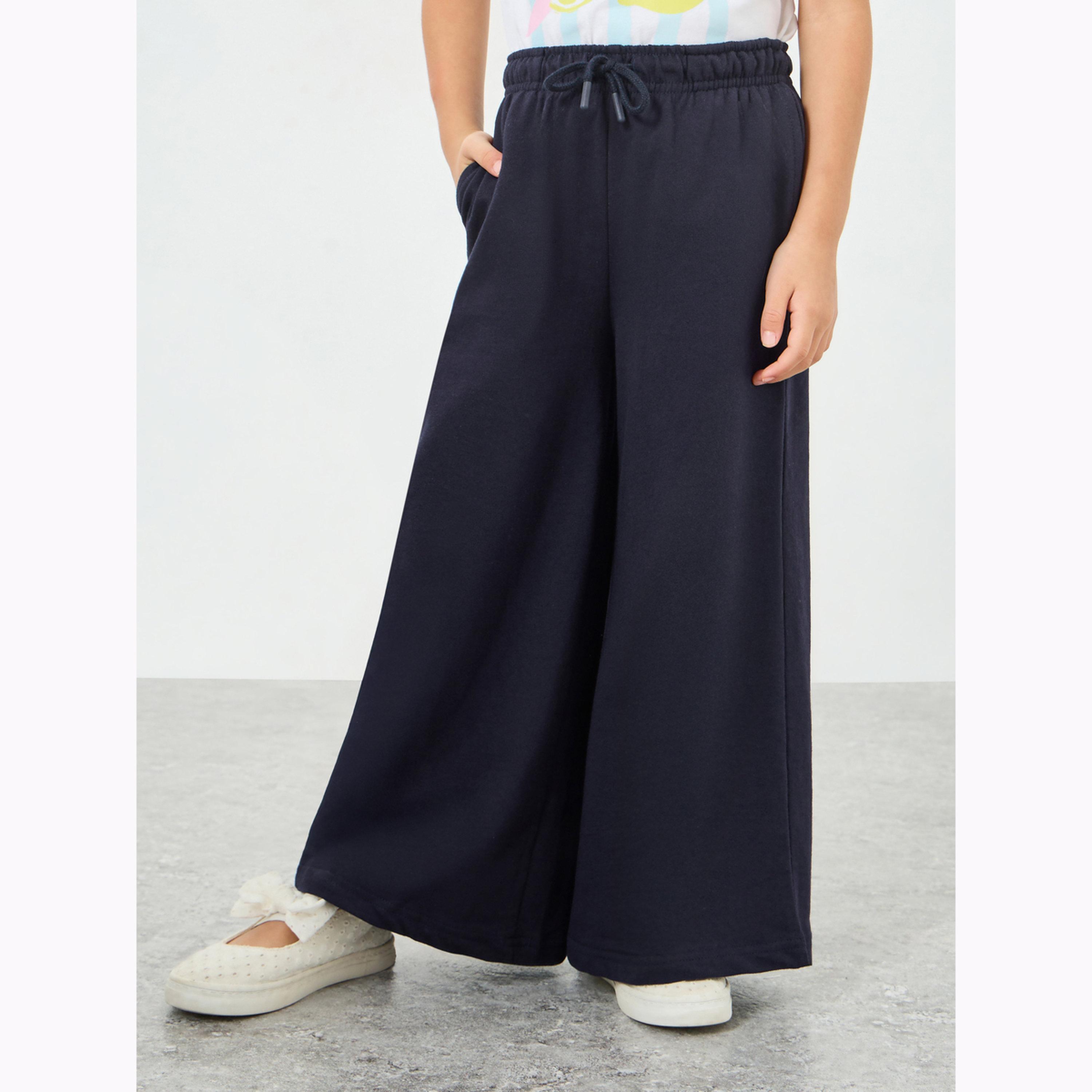 جوغر بأرجل واسعة وسادة مع رباط سحب للفتيات-girls-clothing-bottoms-trousers-image-1