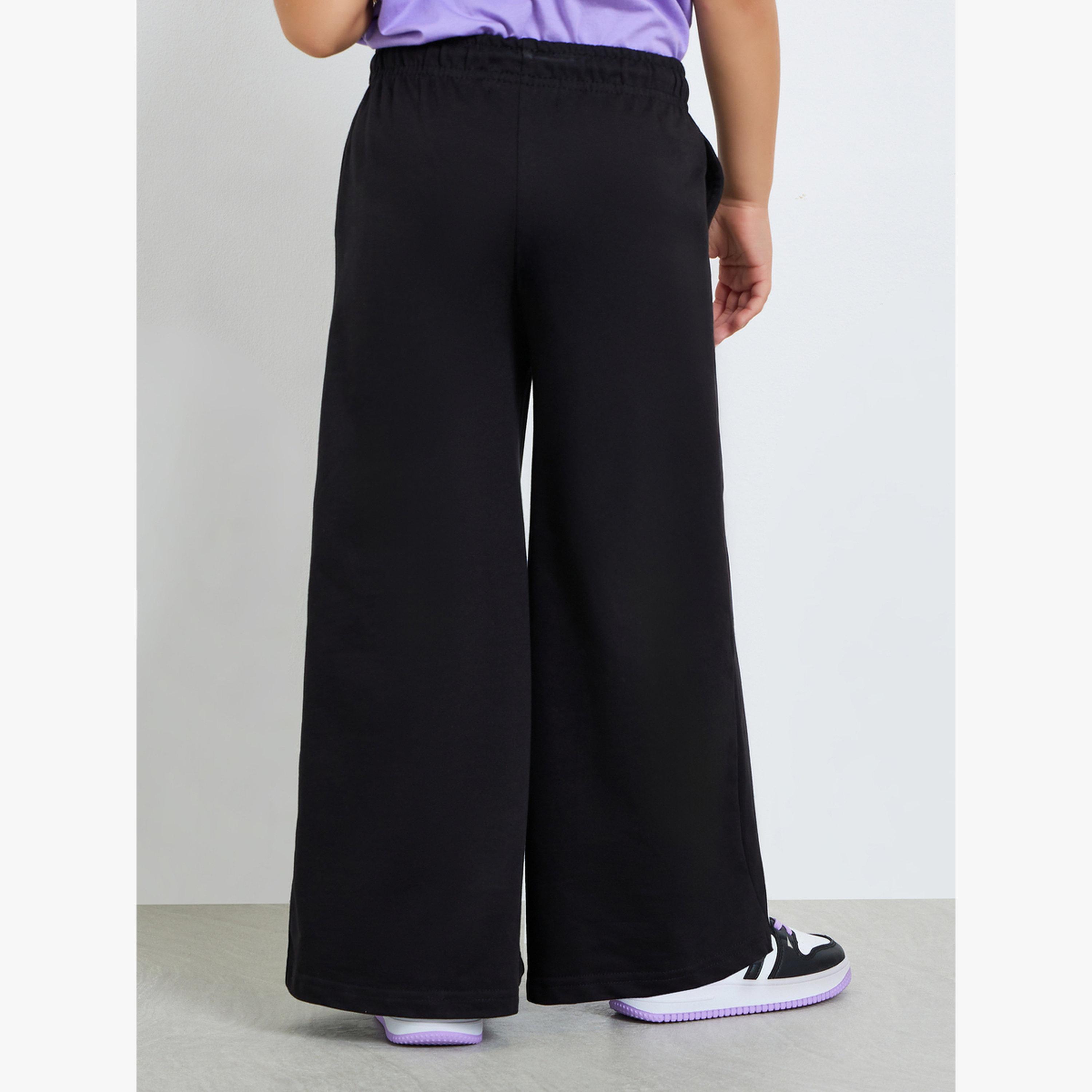 جوغر بأرجل واسعة وطبعة زهور للبنات-girls-clothing-bottoms-joggersandtrackpants-image-4