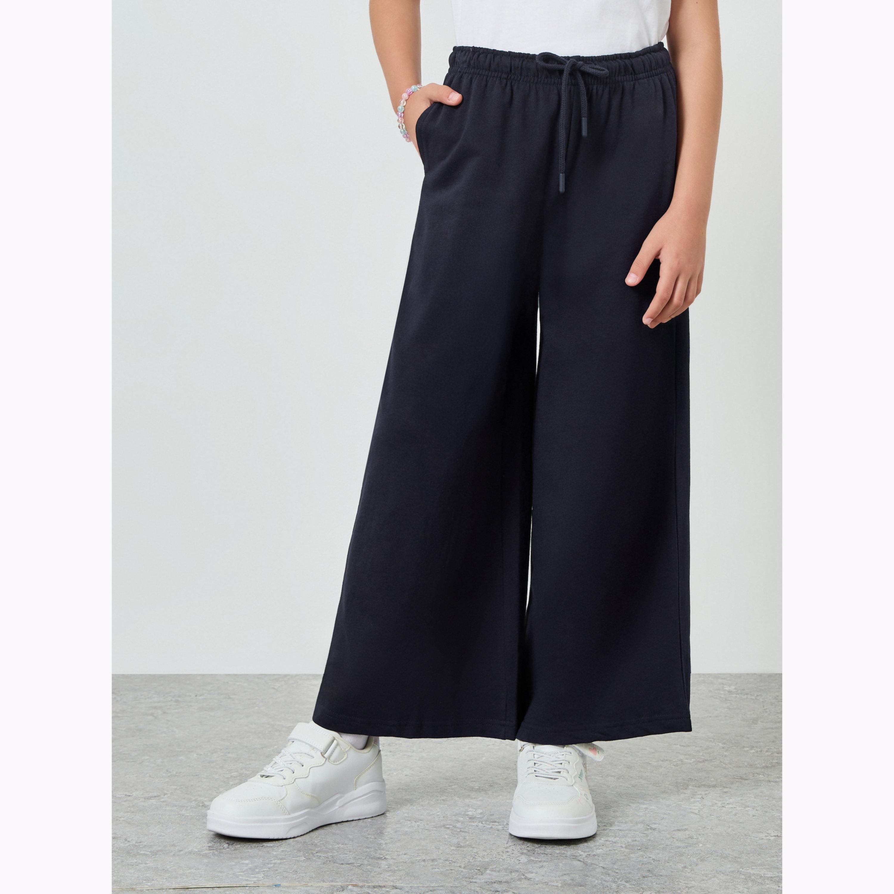 جوغر بأرجل واسعة وسادة مع رباط سحب للفتيات-girls-clothing-bottoms-trousers-image-1