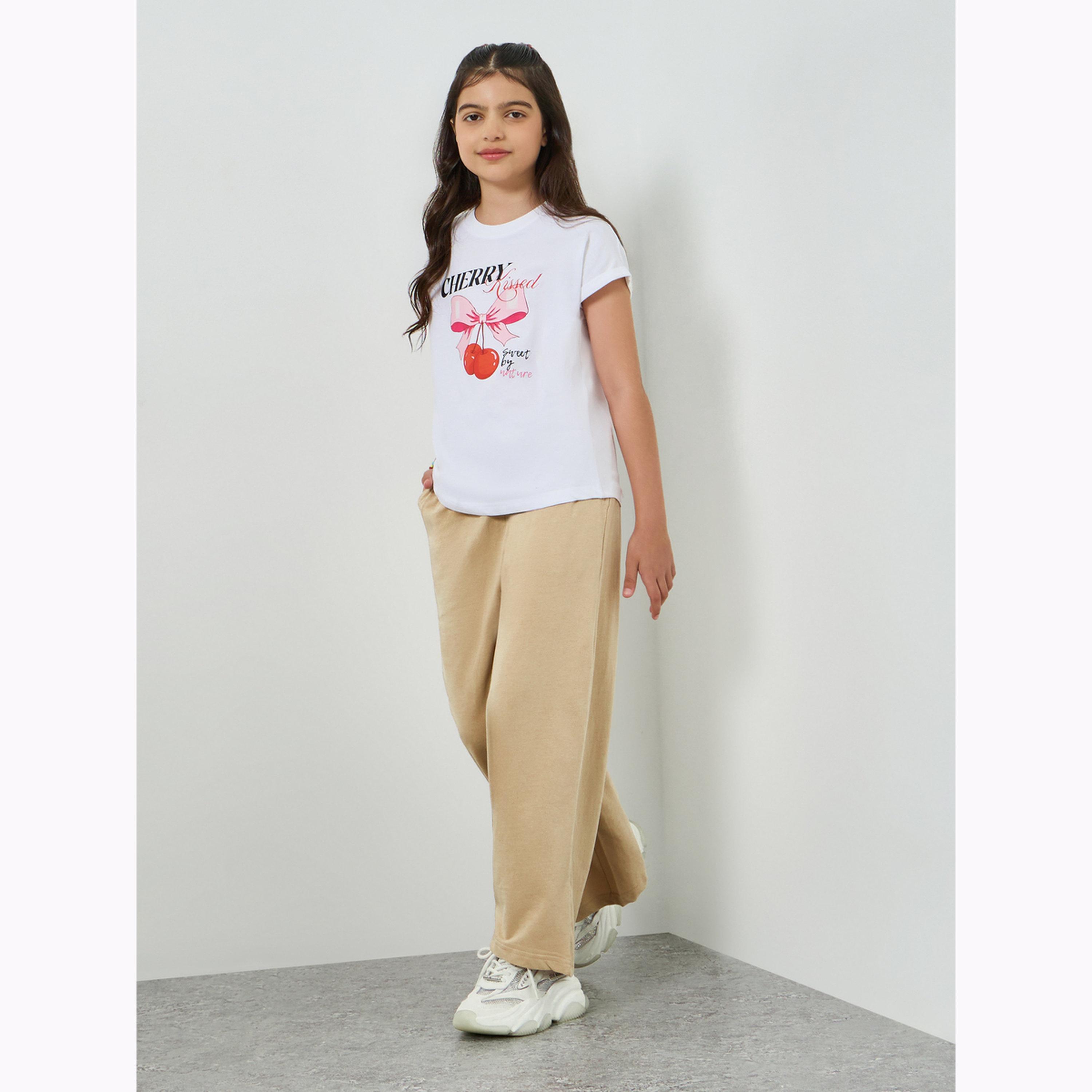 جوغر قطن بأرجل واسعة-girls-clothing-bottoms-trousers-image-2