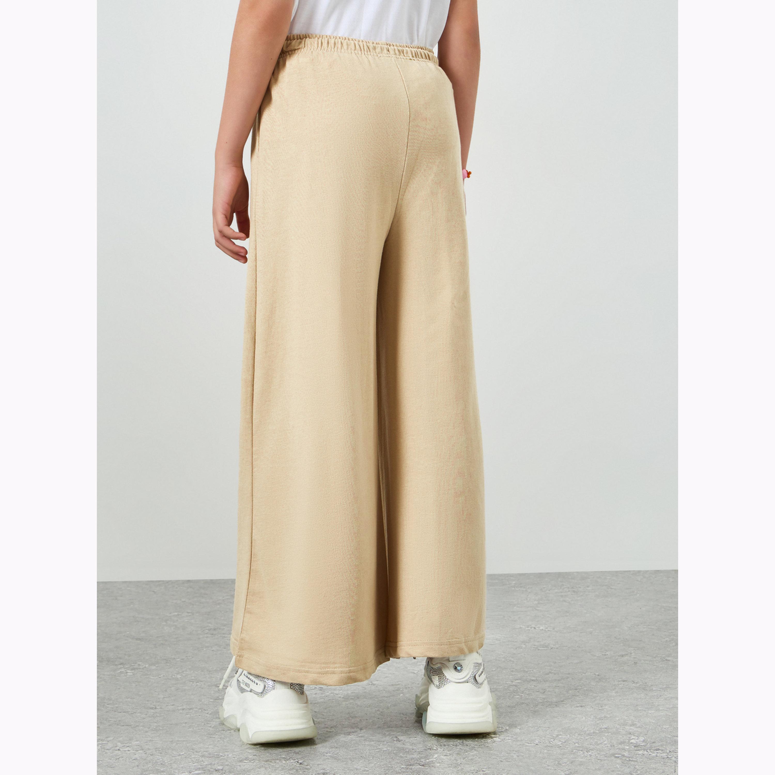 جوغر قطن بأرجل واسعة-girls-clothing-bottoms-trousers-image-4