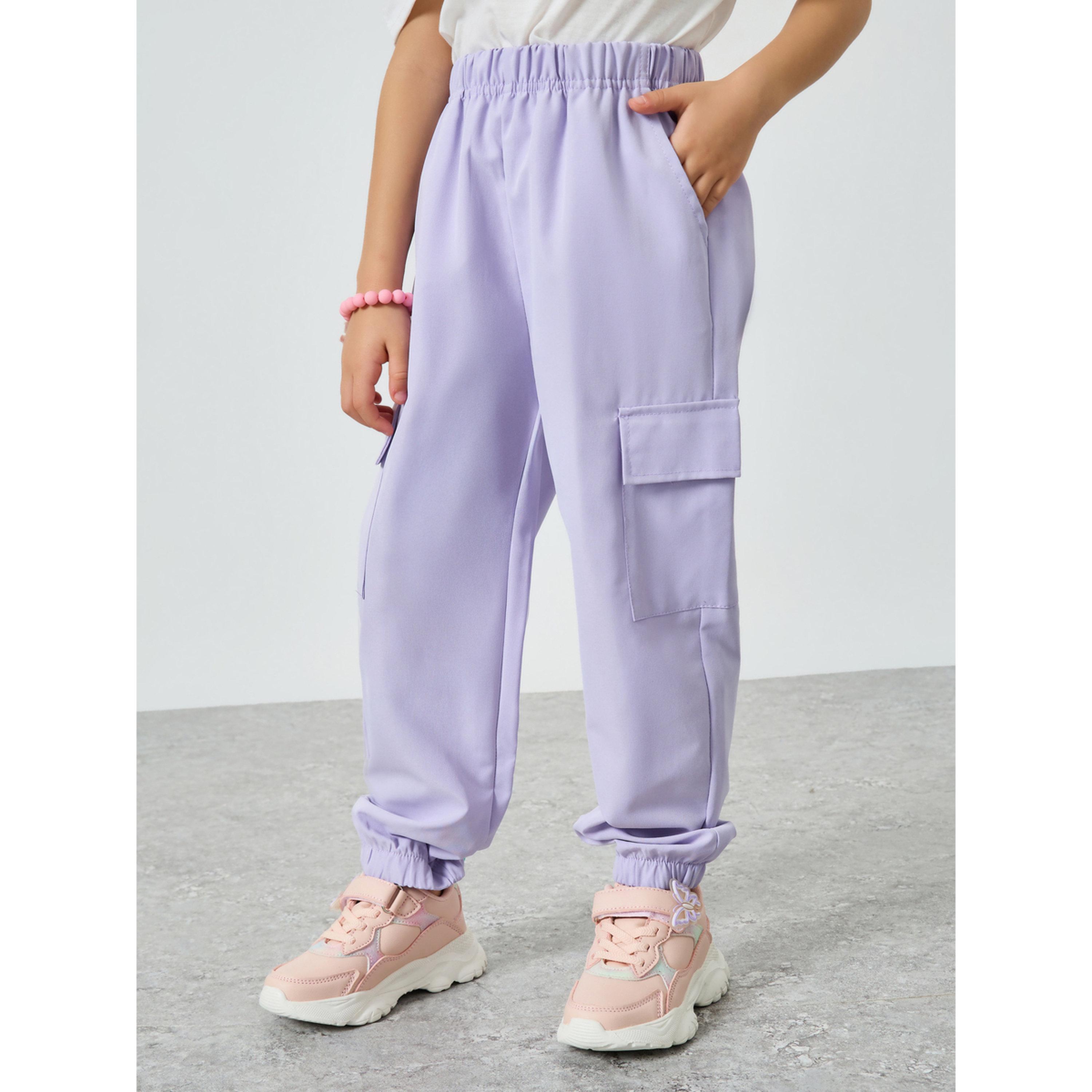 جوغر كارغو سادة للفتيات-girls-clothing-bottoms-joggersandtrackpants-image-1