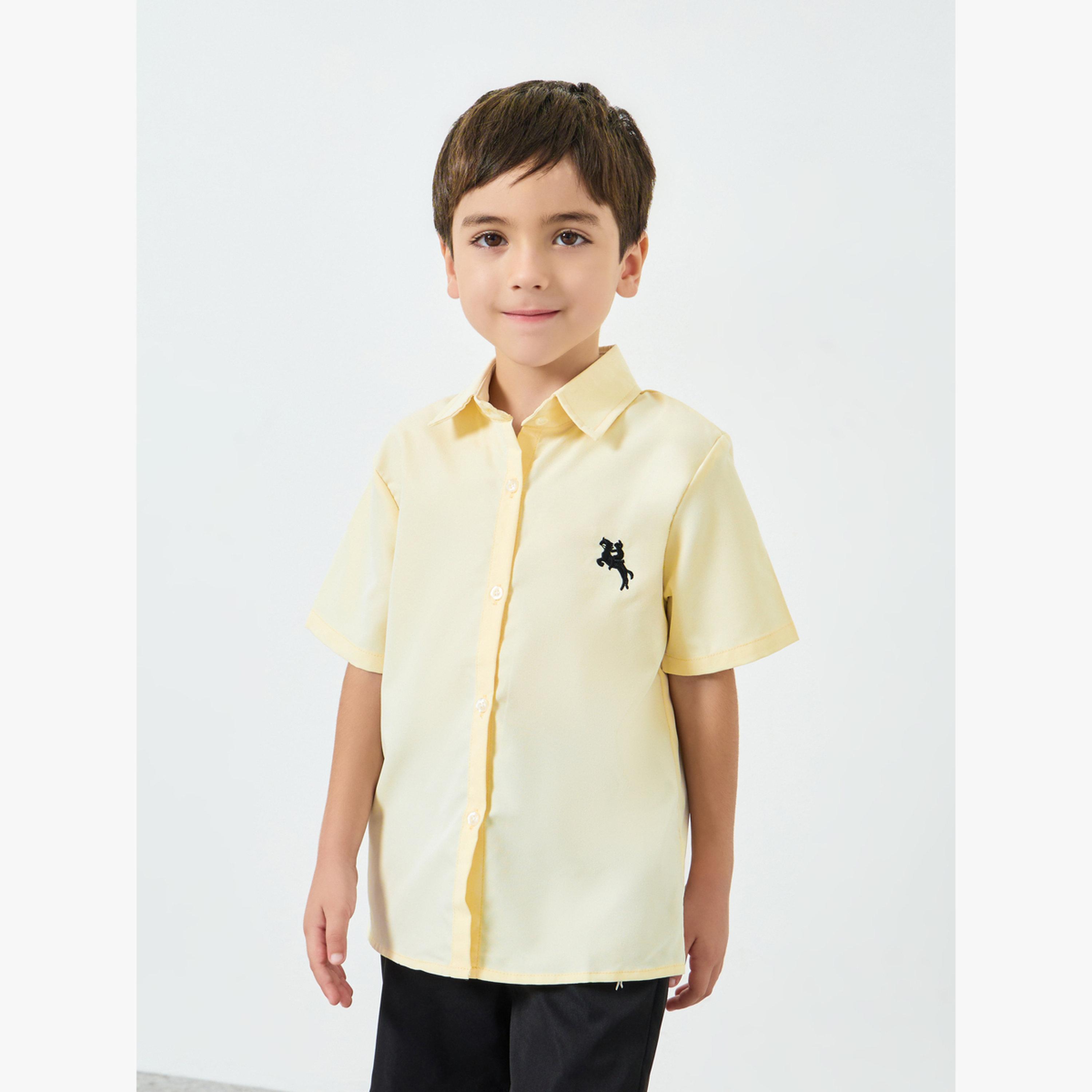 مجموعة من شورت وقميص مع حزام-boys-clothing-setsandcoords-image-2