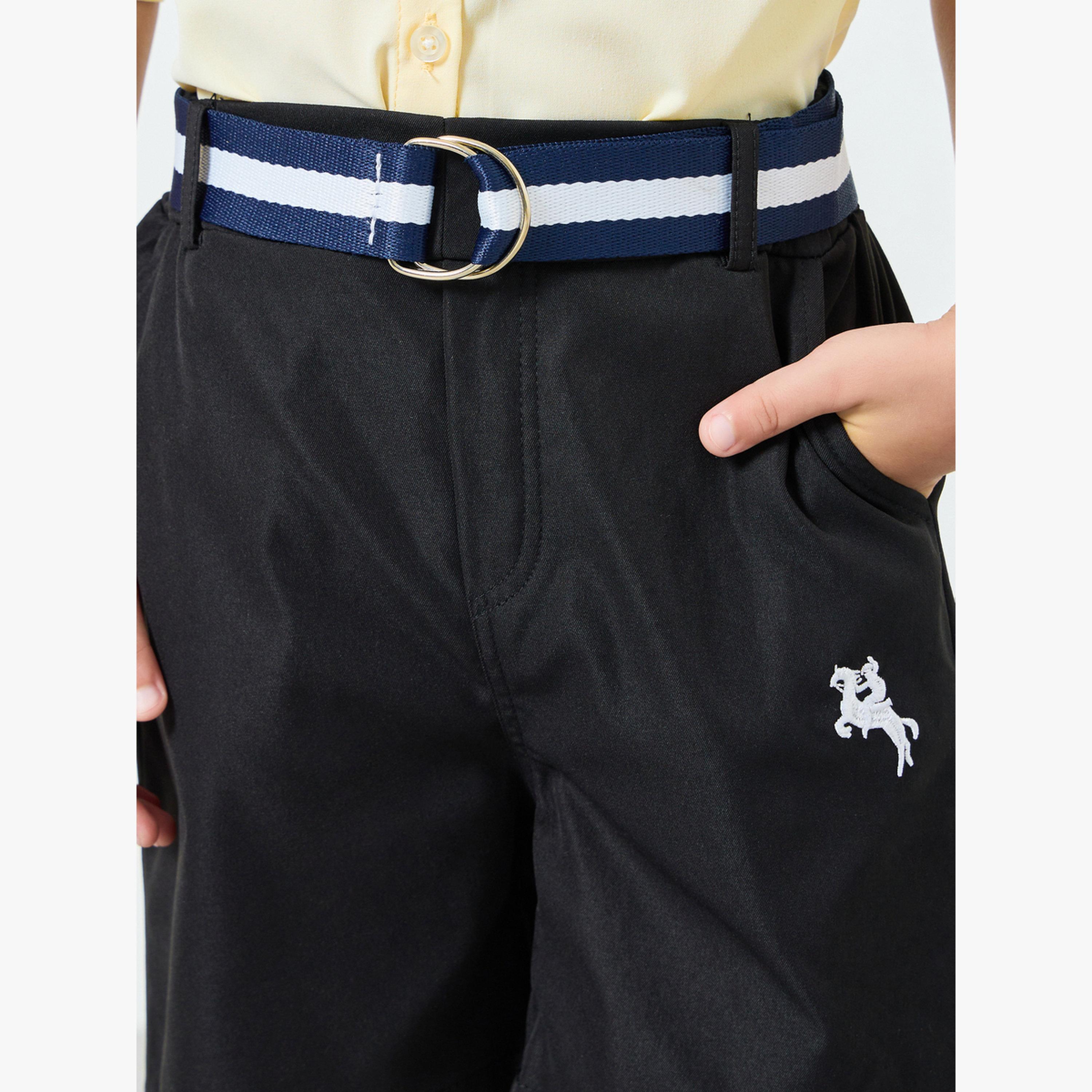 مجموعة من شورت وقميص مع حزام-boys-clothing-setsandcoords-image-5