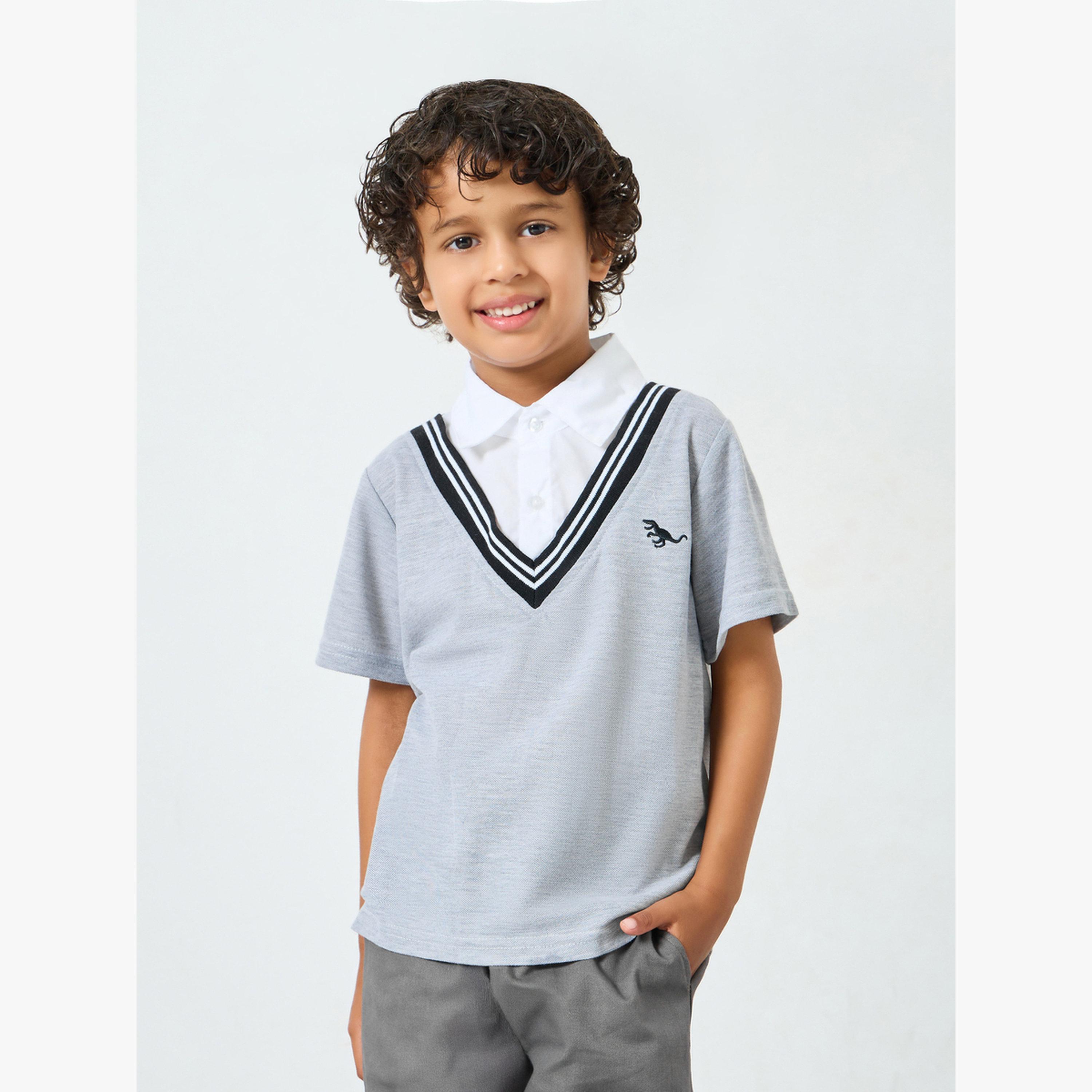 Styli Boys Polo T-Shirt with Collar-boys-clothing-tshirtsandpolos-image-1