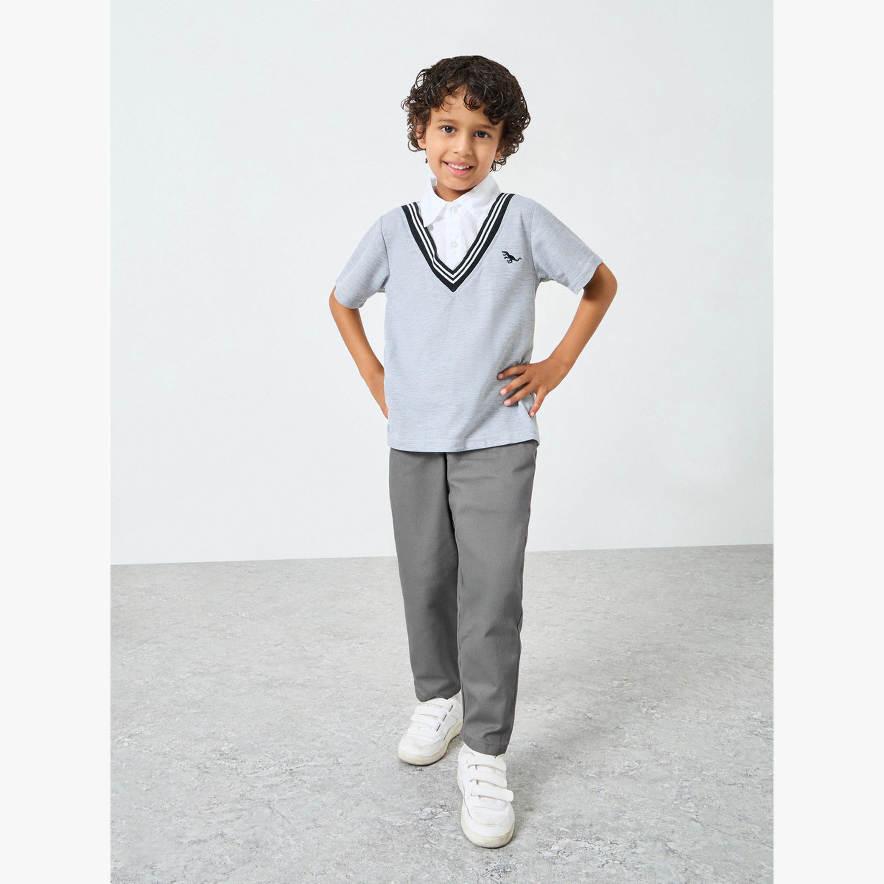 تيشيرت بولو بياقة أولادي-boys-clothing-tshirtsandpolos-image-2