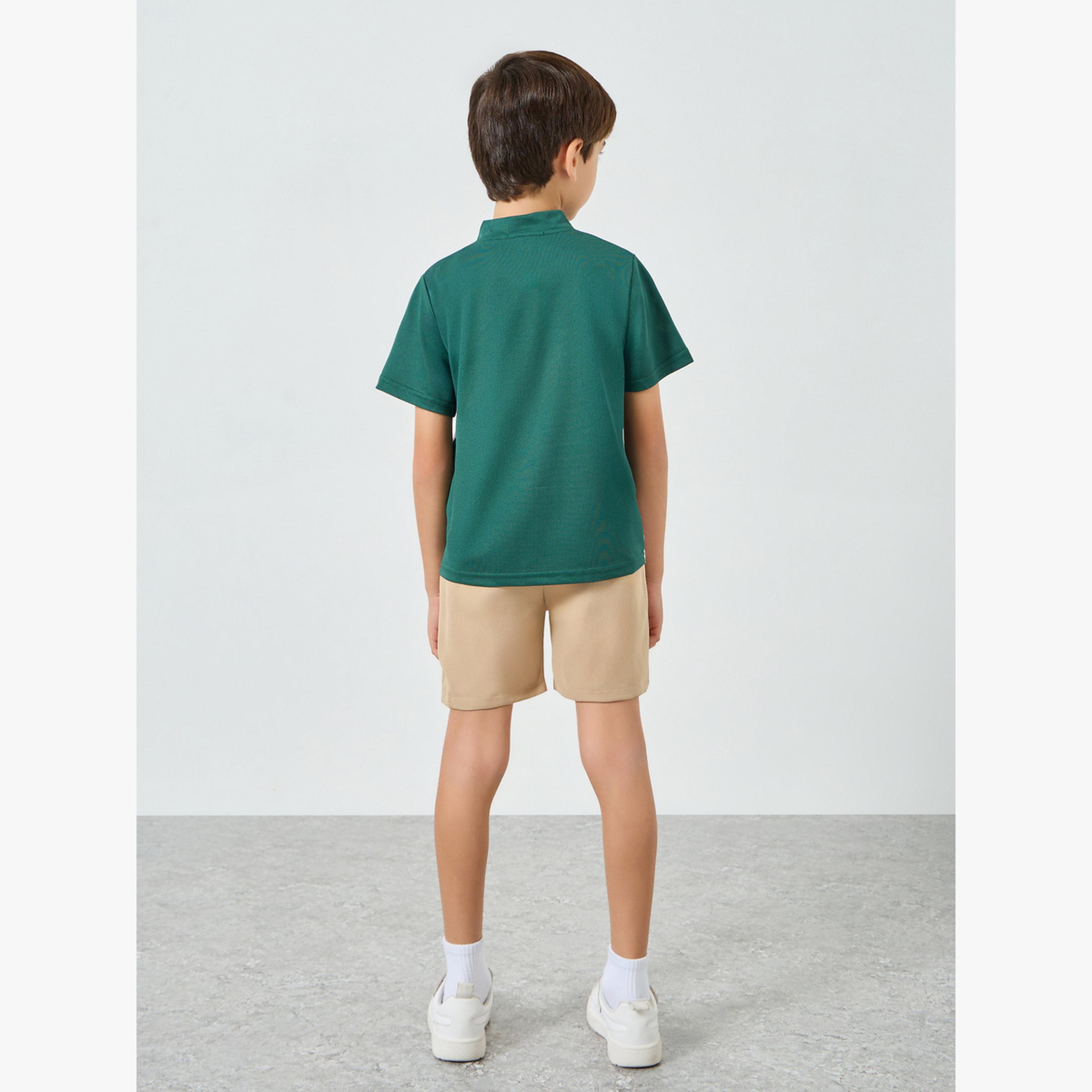 مجموعة من شورت وتيشيرت بولو بنمط كتل الألوان-boys-clothing-setsandcoords-image-3