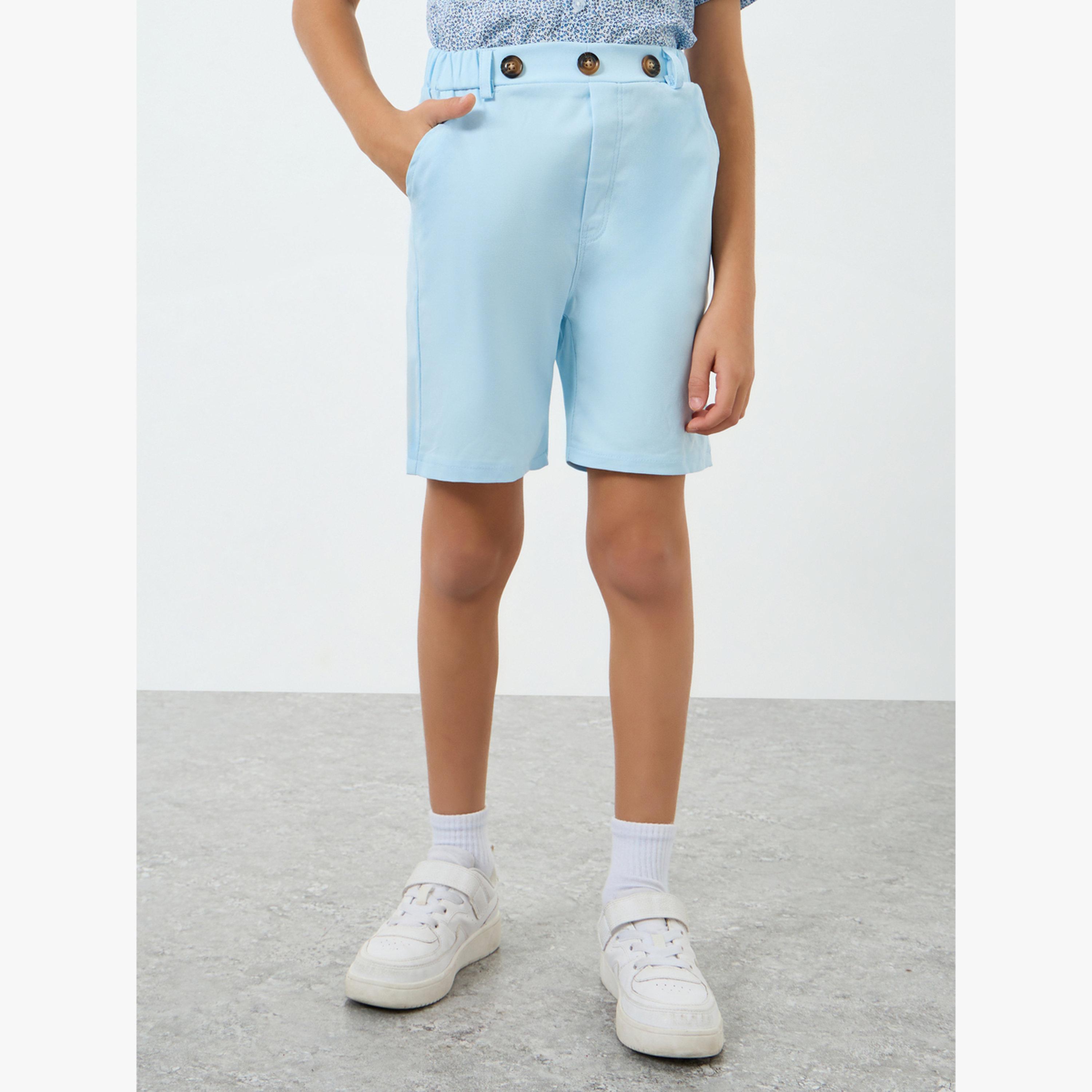 مجموعة من شورت بحمالات وقميص مطبوع-boys-clothing-setsandcoords-image-4