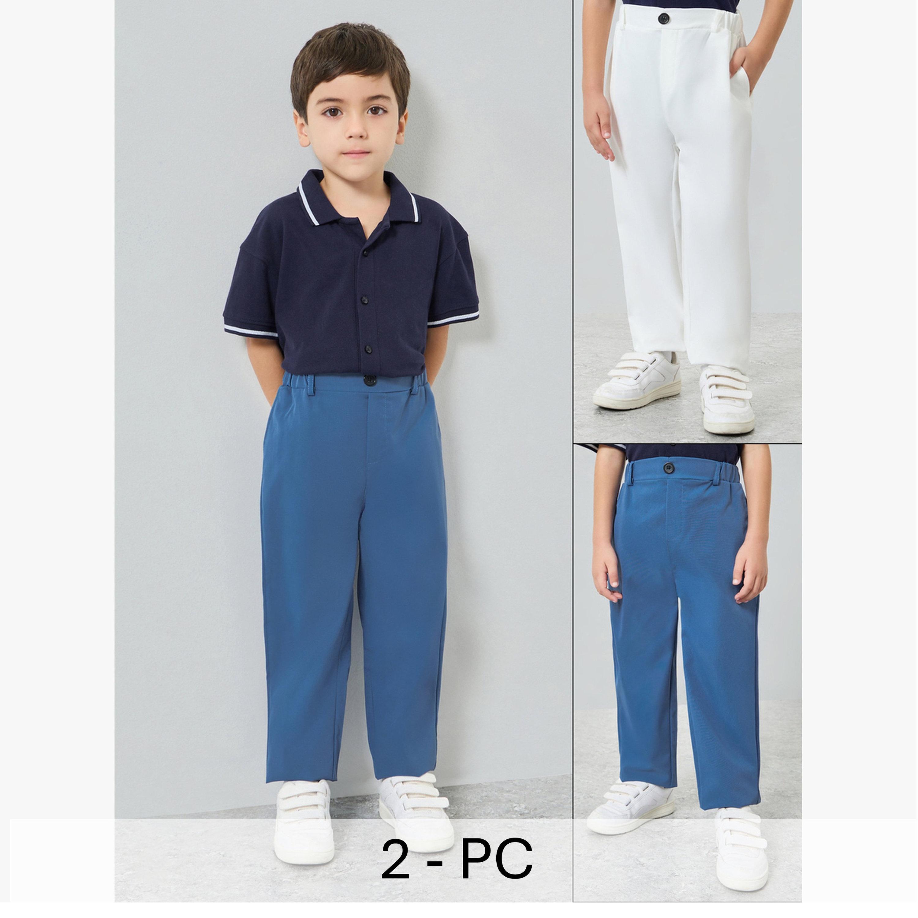 مجموعة من بنطال سادة قطعتين-boys-clothing-bottoms-trousers-image-1