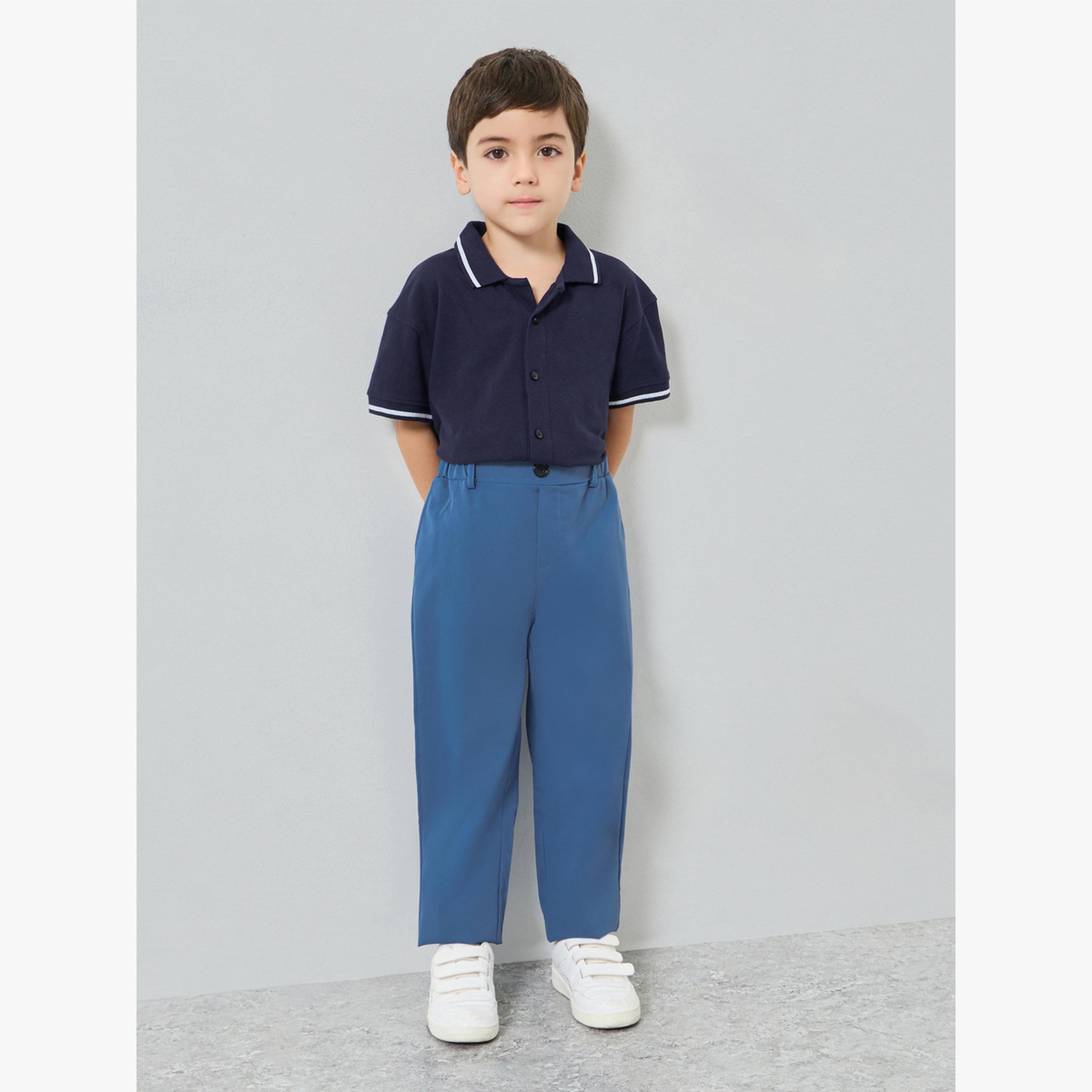 Styli Pack of 2 - Boys Solid Trousers-boys-clothing-bottoms-trousers-image-2