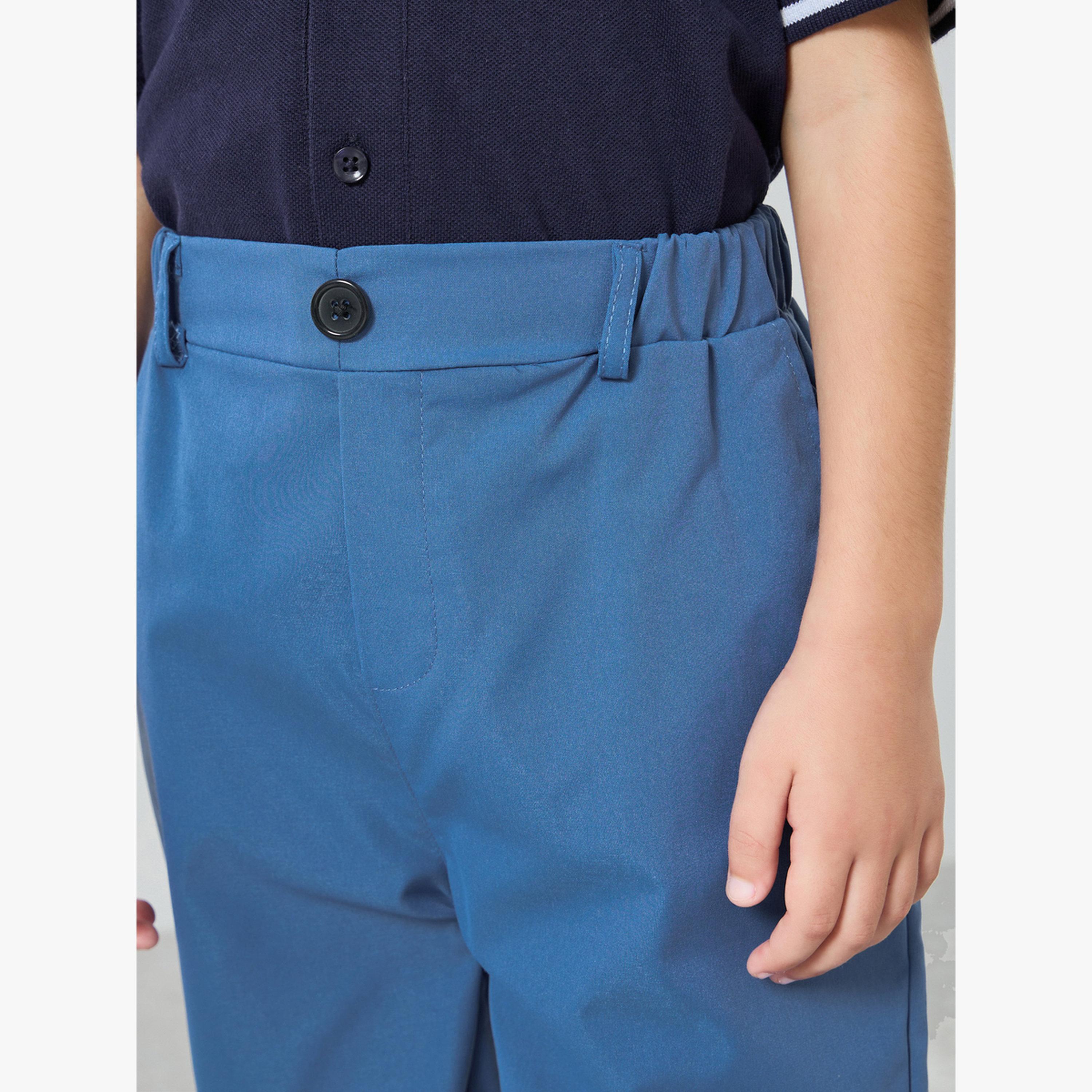 Styli Pack of 2 - Boys Solid Trousers-boys-clothing-bottoms-trousers-image-4
