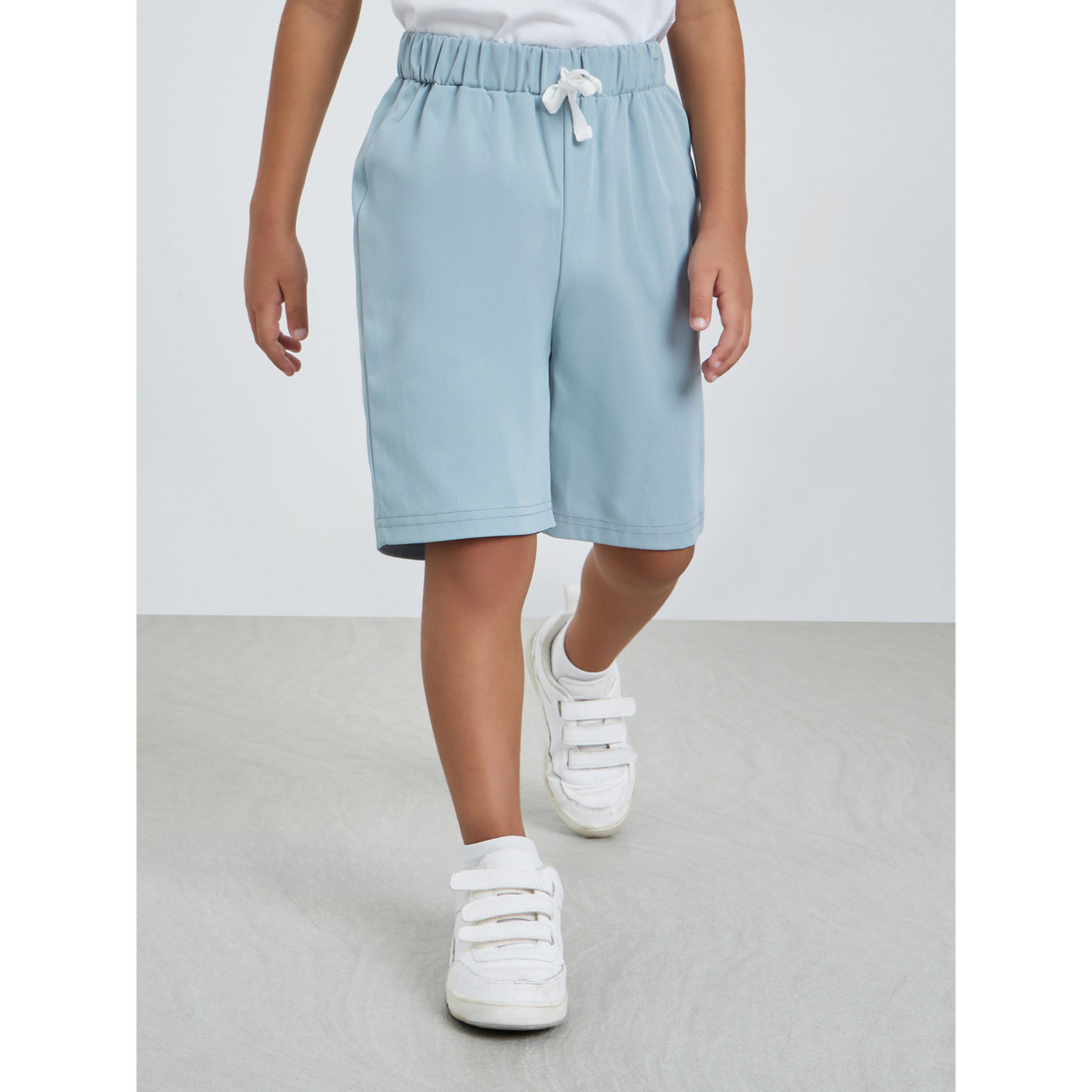 Styli Pack of 2 - Boys Solid Knee-Length Shorts-boys-clothing-bottoms-shorts-image-1