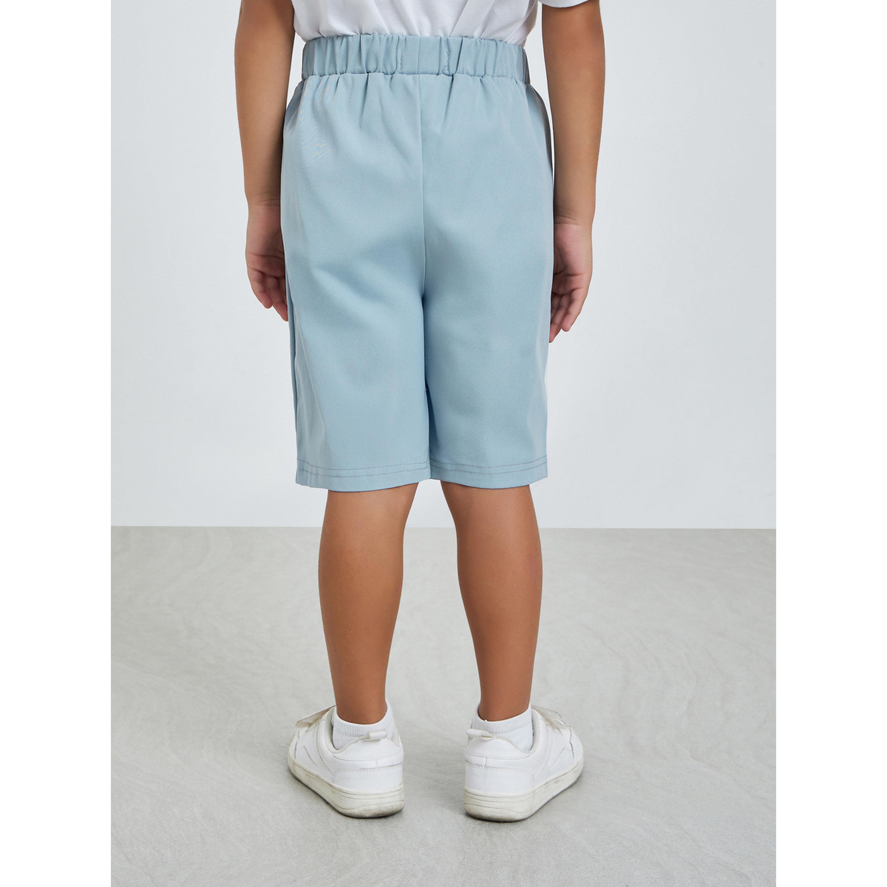 Styli Pack of 2 - Boys Solid Knee-Length Shorts-boys-clothing-bottoms-shorts-image-4