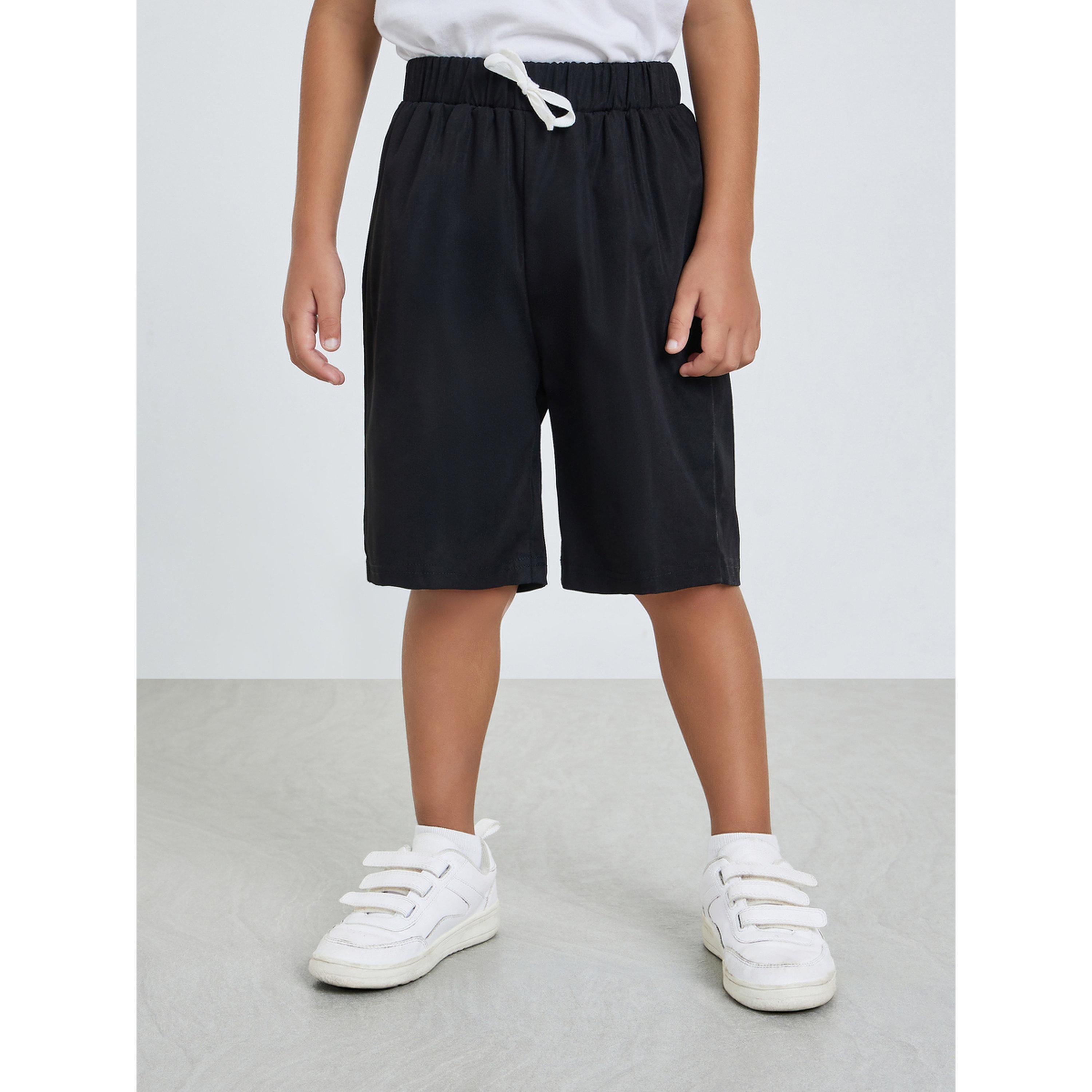 Styli Pack of 2 - Boys Solid Knee-Length Shorts-boys-clothing-bottoms-shorts-image-5