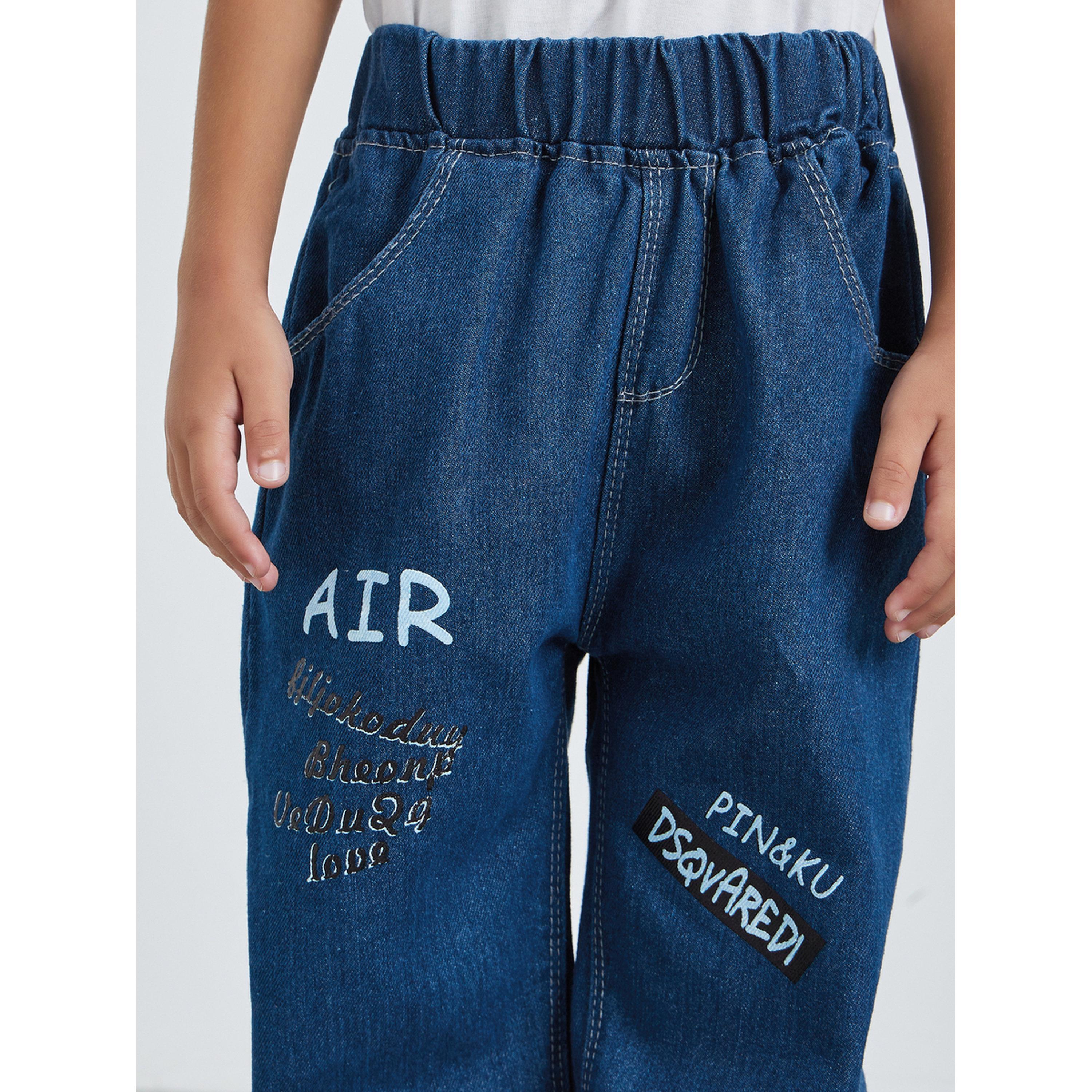 Styli Boys Graphic Print Pull On Jeans-boys-clothing-bottoms-jeans-image-3