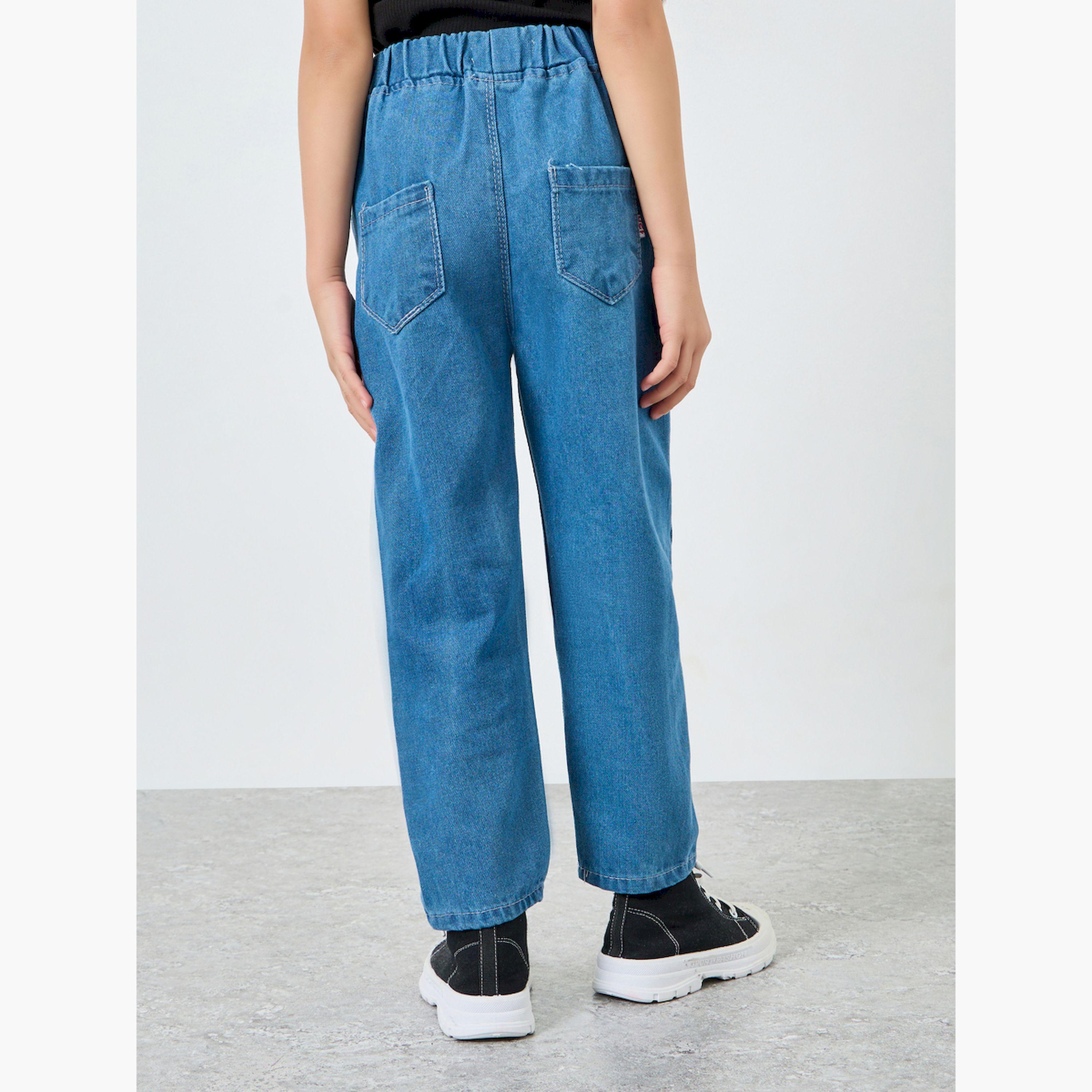 جينز بطبعة قلوب مع جيوب-baby-girls-clothing-bottoms-jeans-image-4