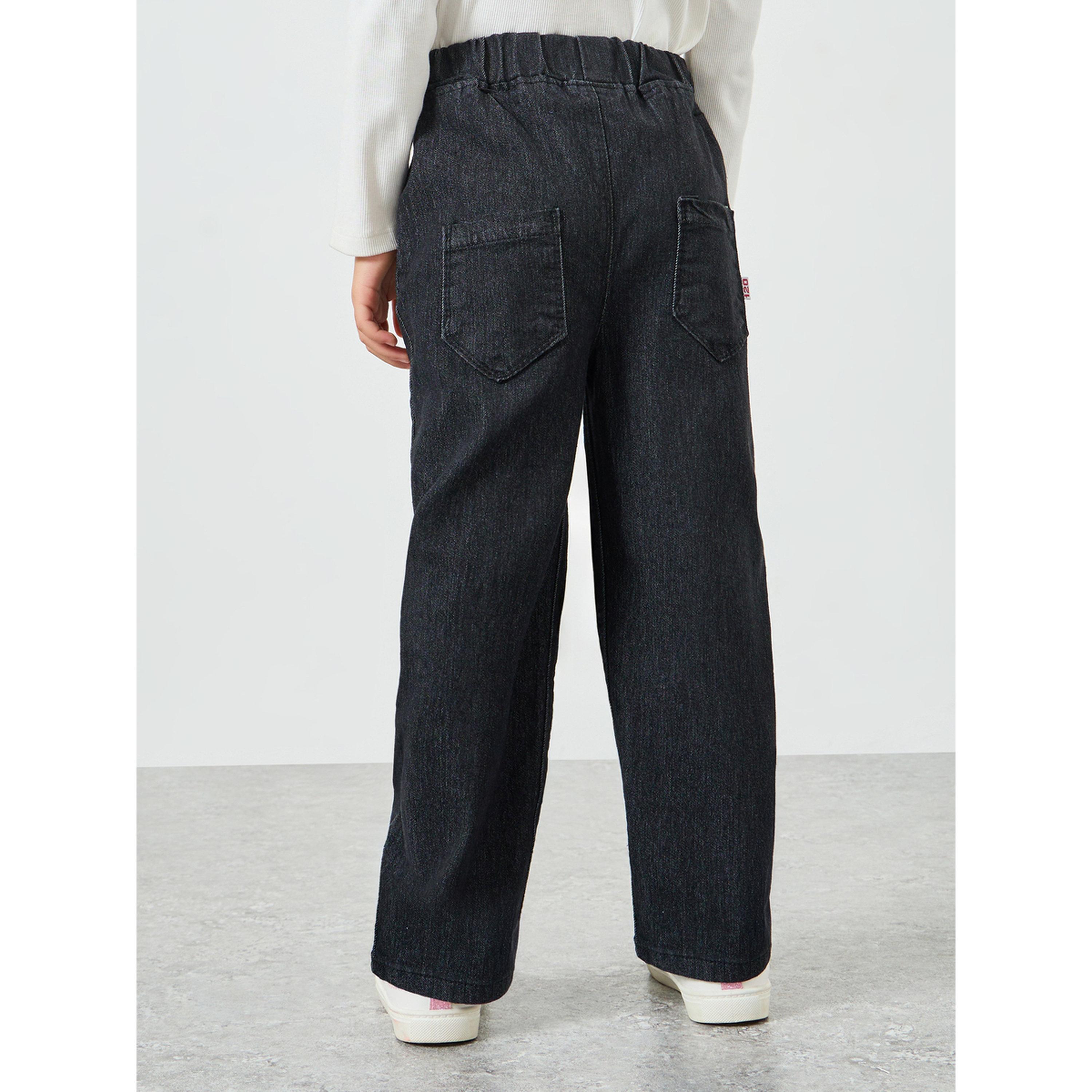 ستايلي - بنطلون جينز واسع الساقين سهل الارتداء لطفلة صغيرة-girls-clothing-bottoms-jeansandjeggings-image-4