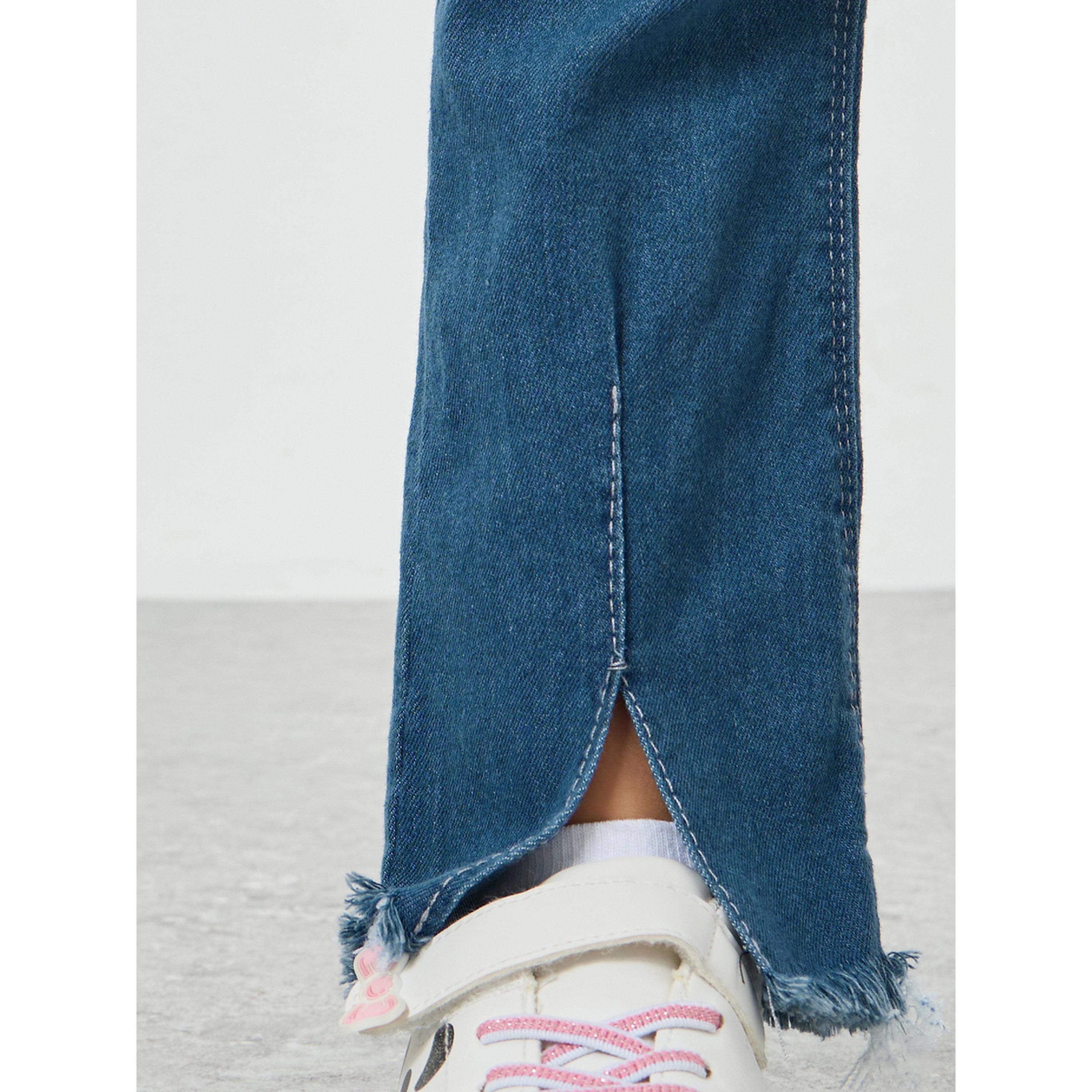 Styli Toddler Girls pull on pants with front slit-girls-clothing-bottoms-jeansandjeggings-image-4