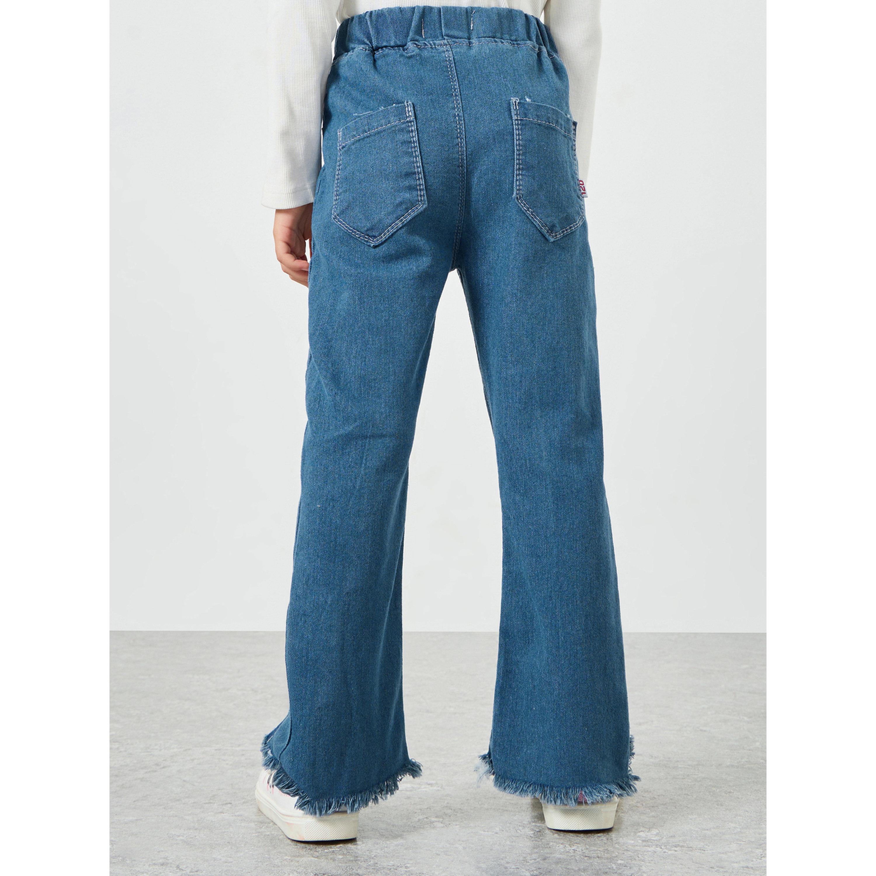 ستايلي - بنطلون سهل الارتداء للبنات الصغيرات بفتحة أمامية-girls-clothing-bottoms-jeansandjeggings-image-5