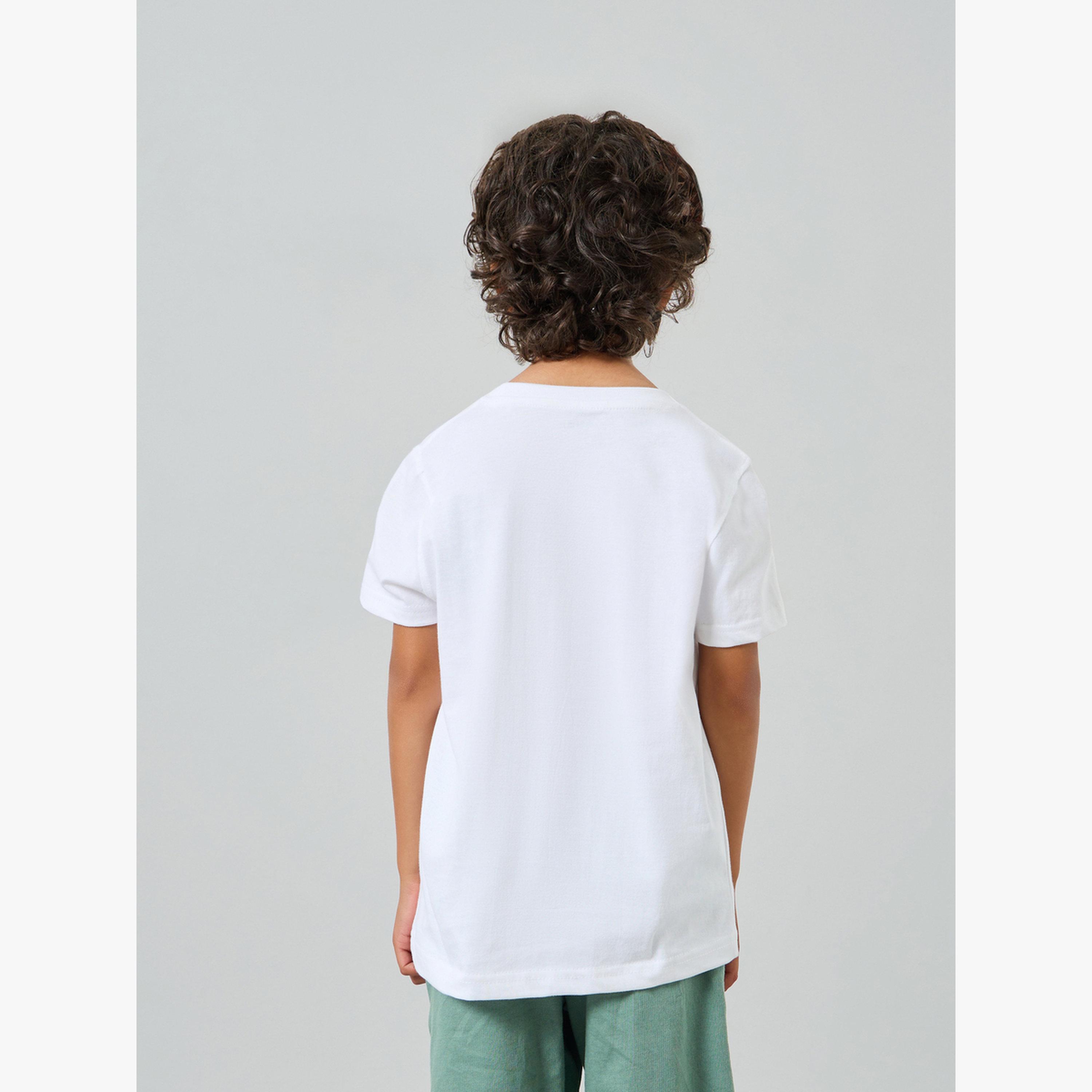 تيشيرت بطبعة ديناصور للأولاد-boys-clothing-tshirtsandpolos-image-3
