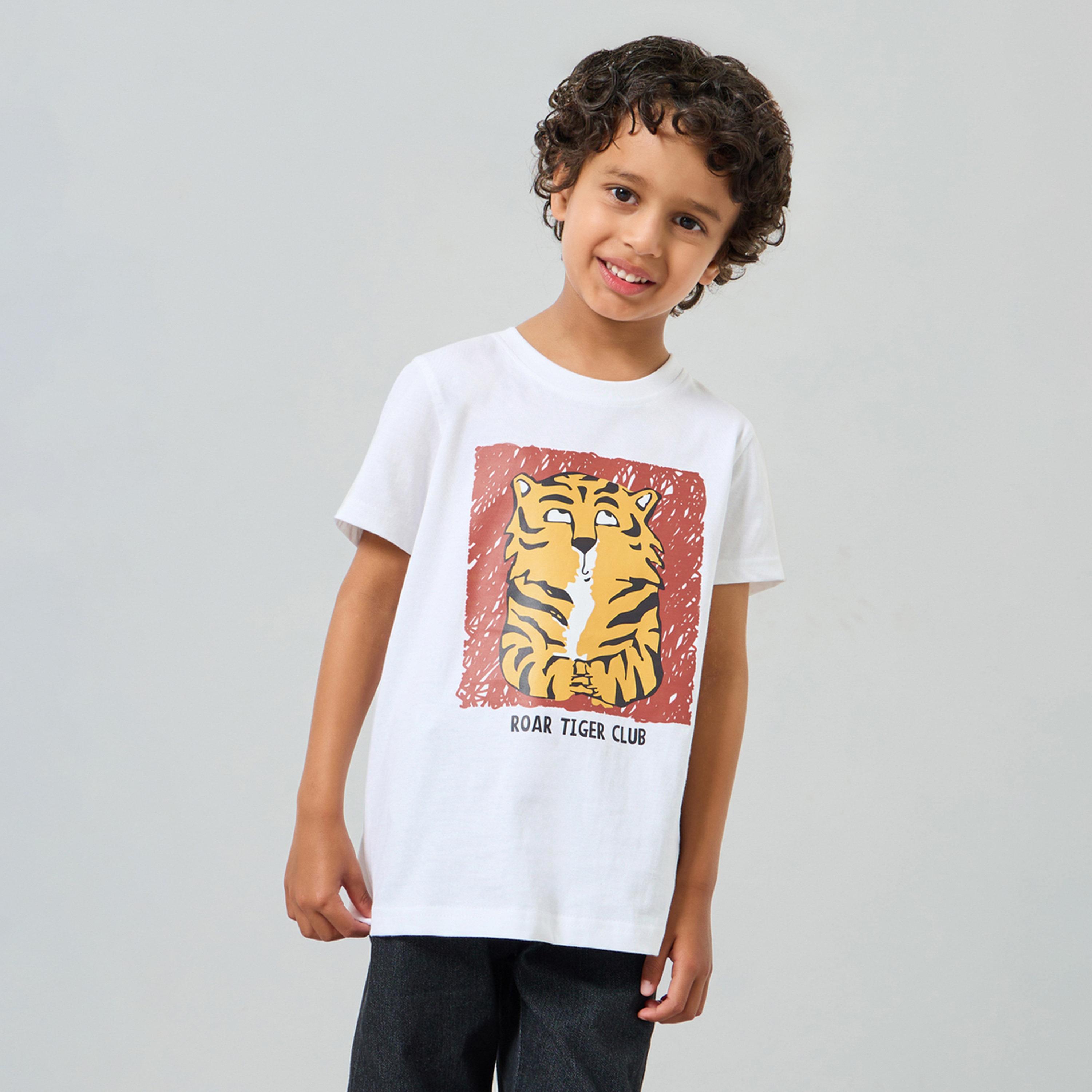 تيشيرت بطبعة جرافيك للأولاد-boys-clothing-tshirtsandpolos-image-1