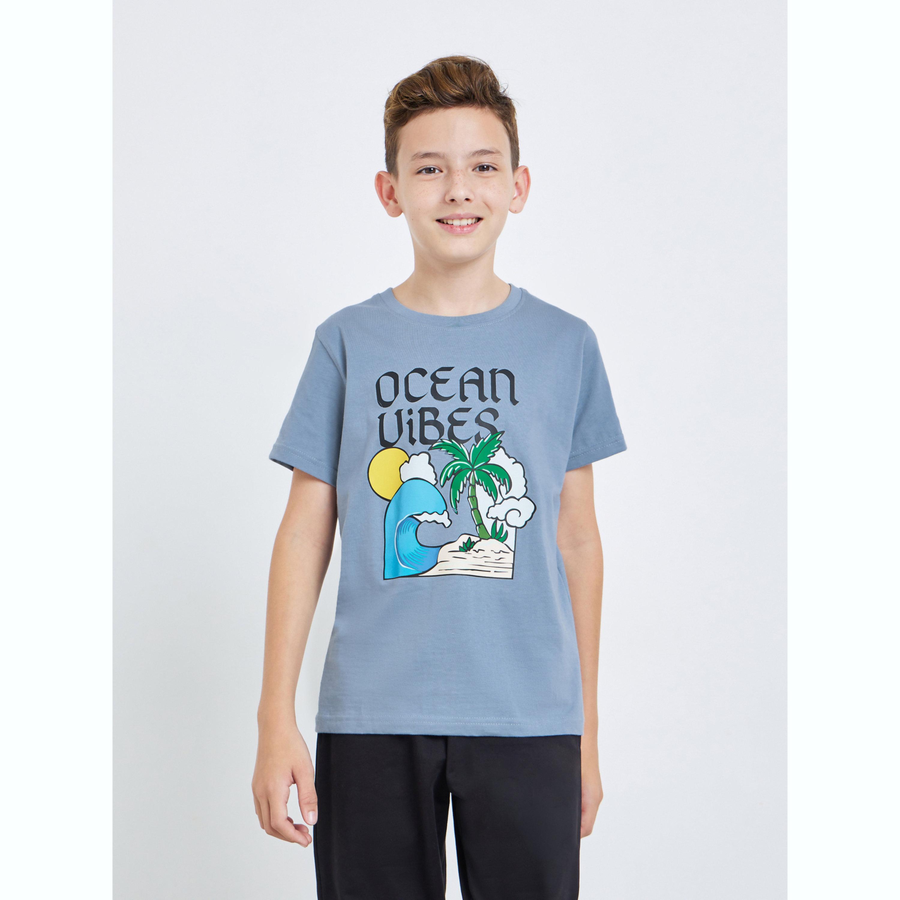 تيشيرت بطبعات غرافيك المحيط للأولاد المراهقين-boys-clothing-tshirtsandpolos-image-1