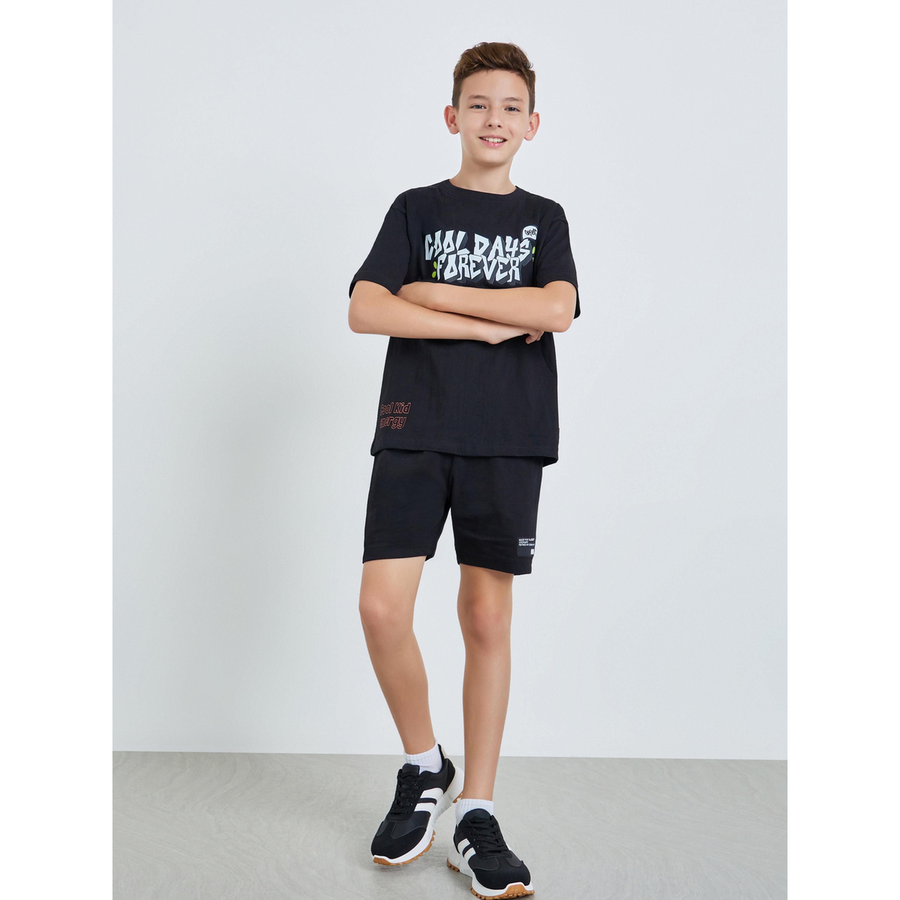 تيشيرت قصة كبيرة للأولاد بطبعة غرافيتي-boys-clothing-tshirtsandpolos-image-2