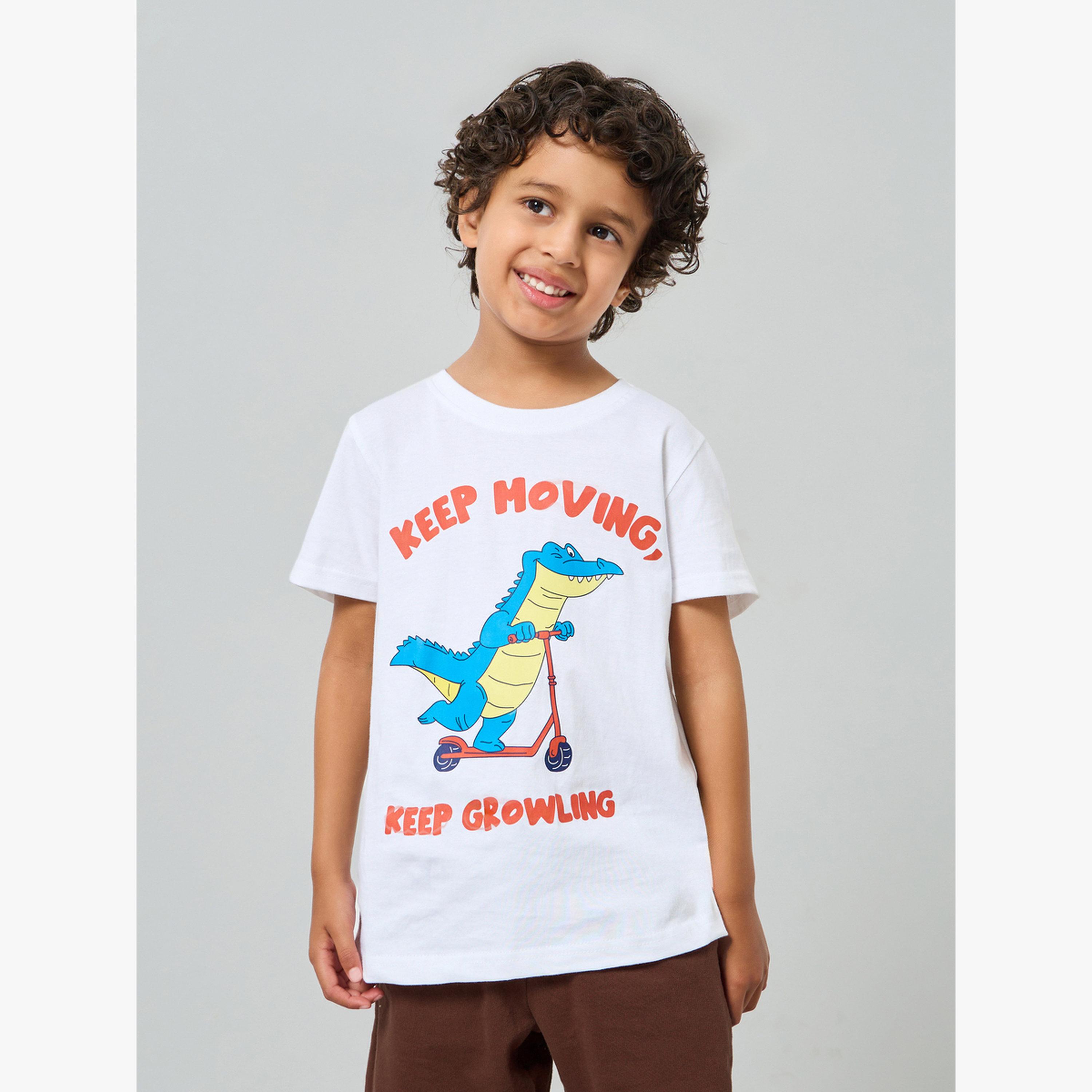 تيشيرت بطبعة جرافيك للأولاد-boys-clothing-tshirtsandpolos-image-1