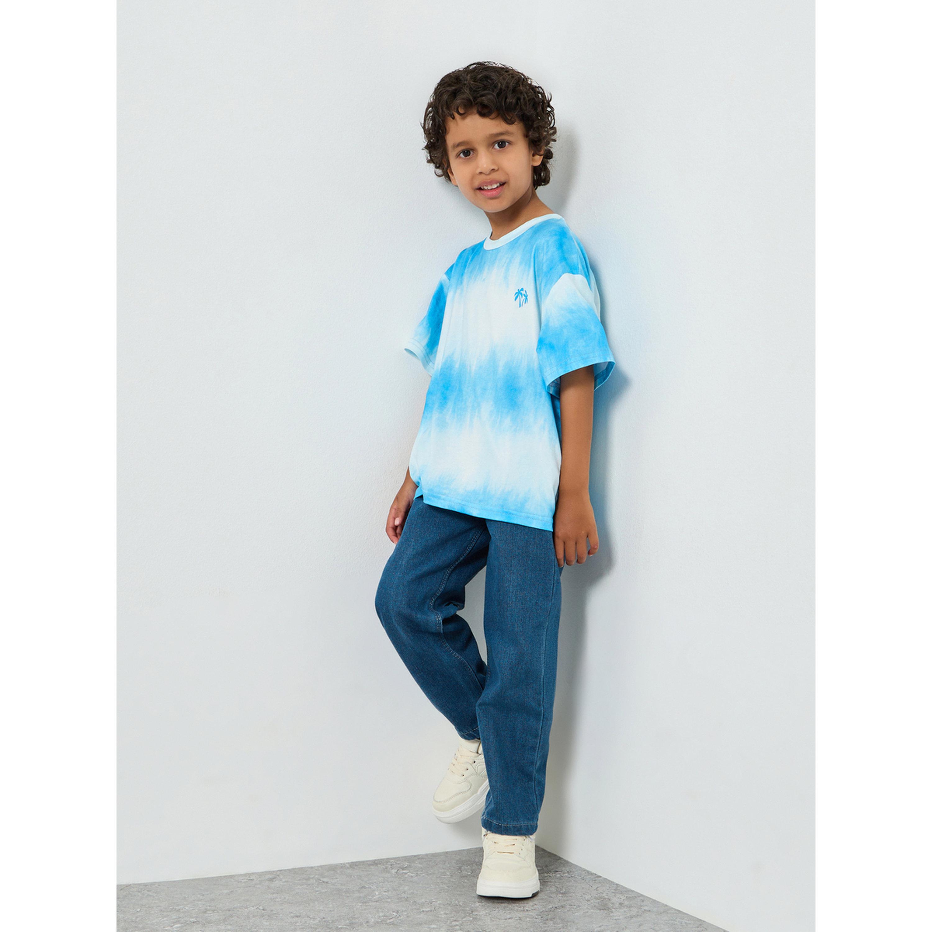 جينز قطن بطبعة شعار-boys-clothing-bottoms-jeans-image-2