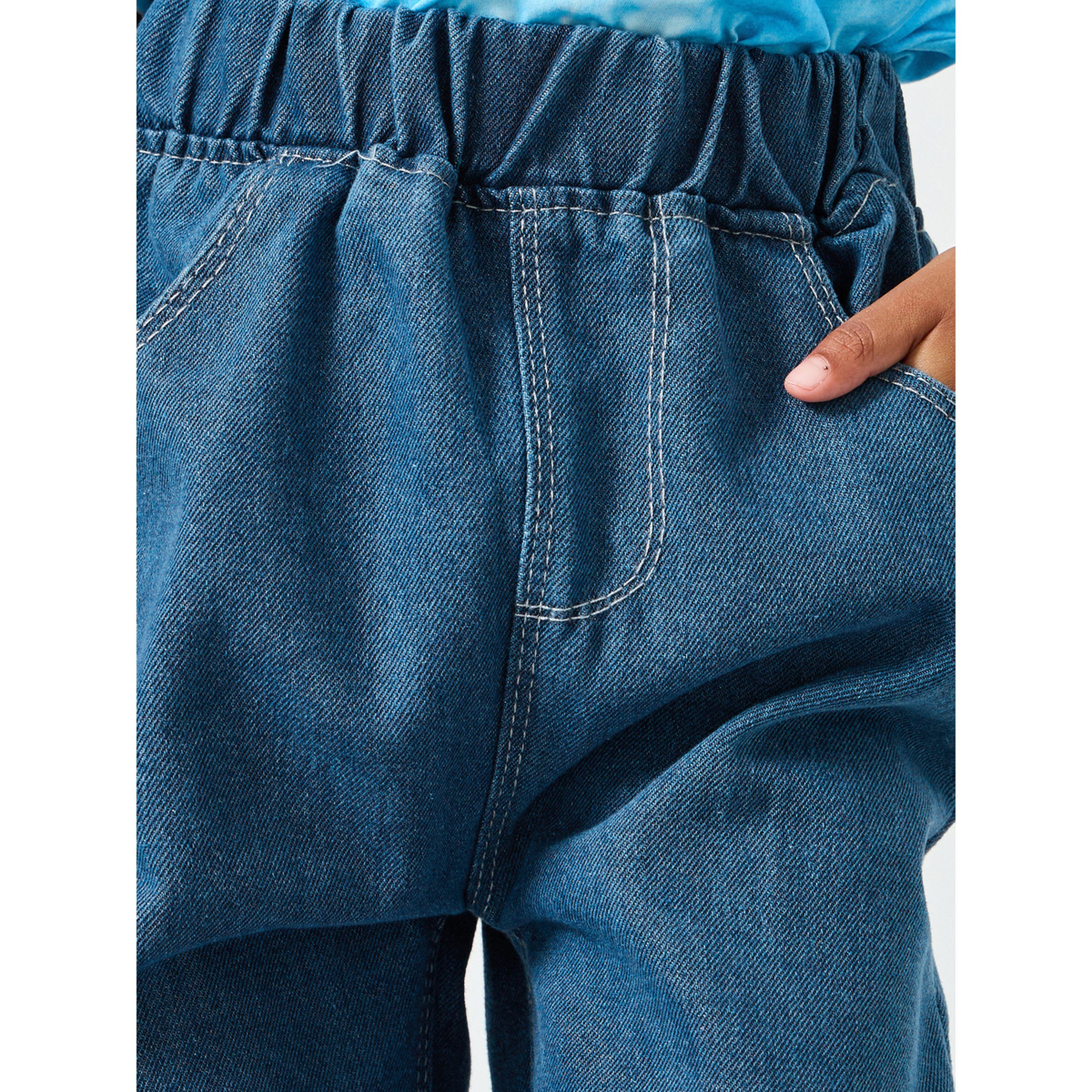 Styli Boys Cotton Jeans with Slogan Print-boys-clothing-bottoms-jeans-image-4