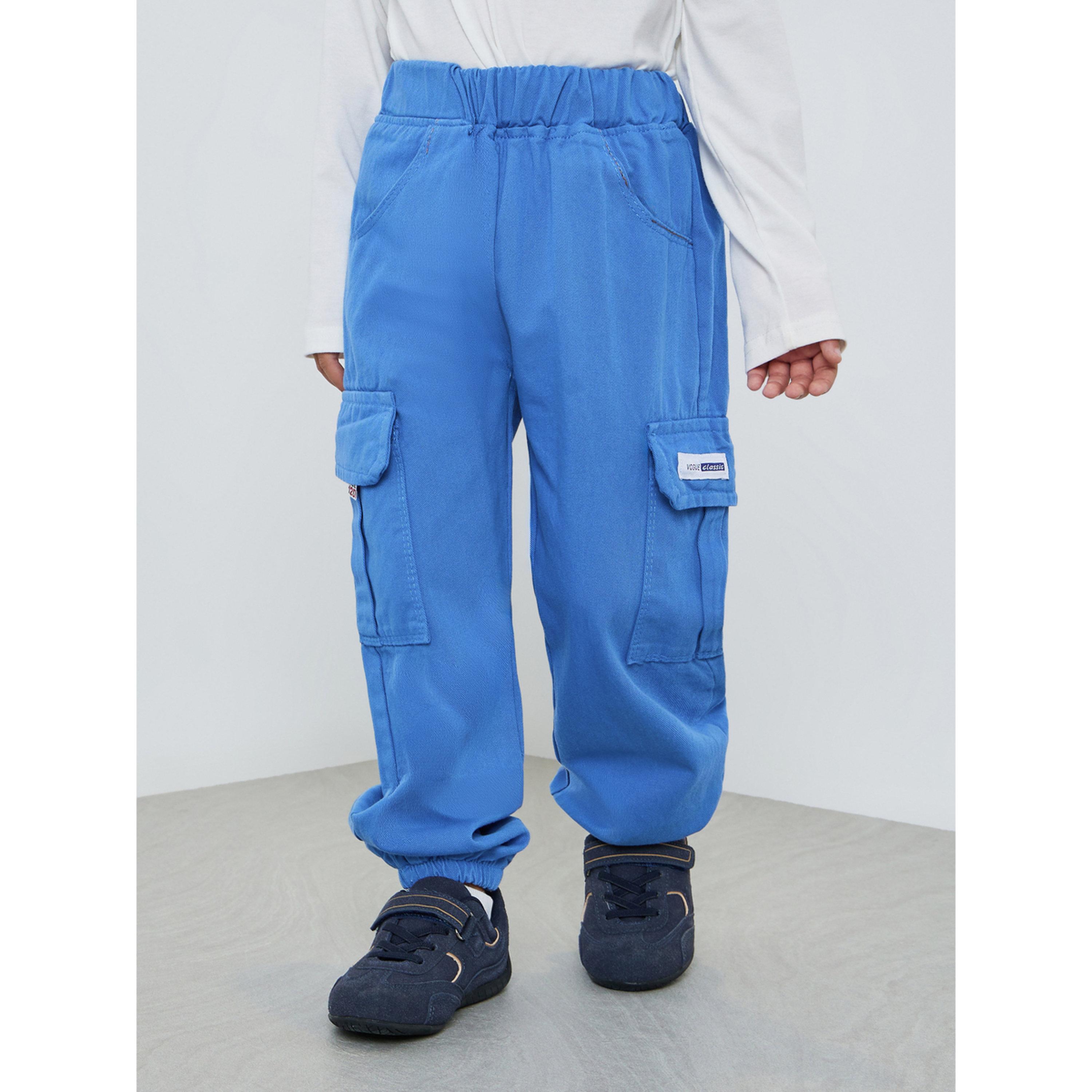 Styli Boys Cotton Elastic Hem Cargo Joggers-boys-clothing-bottoms-joggersandtrackpants-image-1