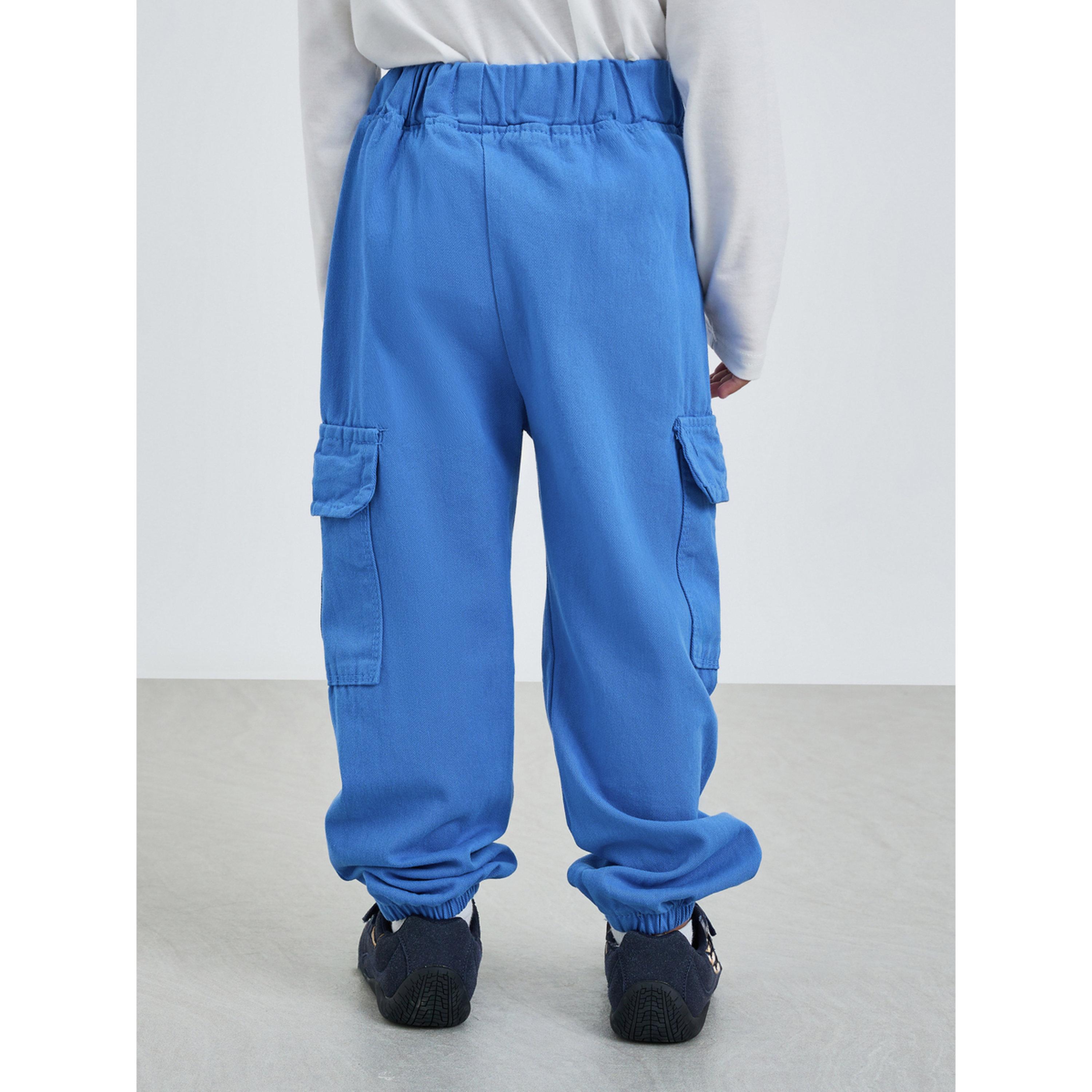 Styli Boys Cotton Elastic Hem Cargo Joggers-boys-clothing-bottoms-joggersandtrackpants-image-4