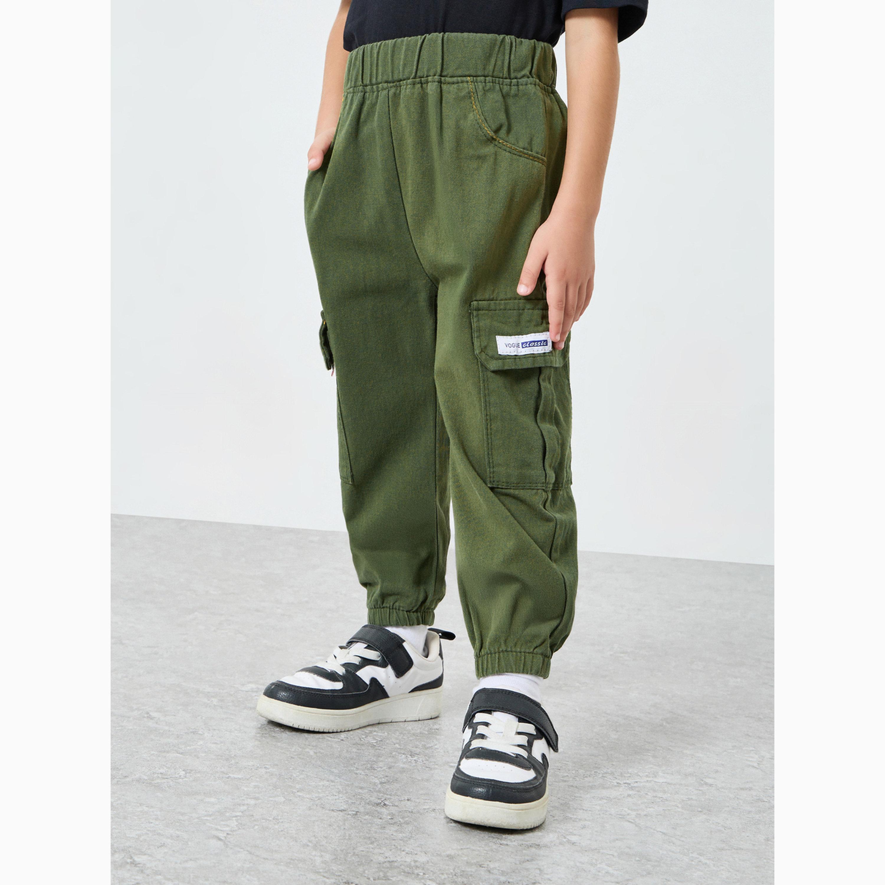 جوغر كارجو قطن بخصر مطاطي للأولاد-boys-clothing-bottoms-joggersandtrackpants-image-1